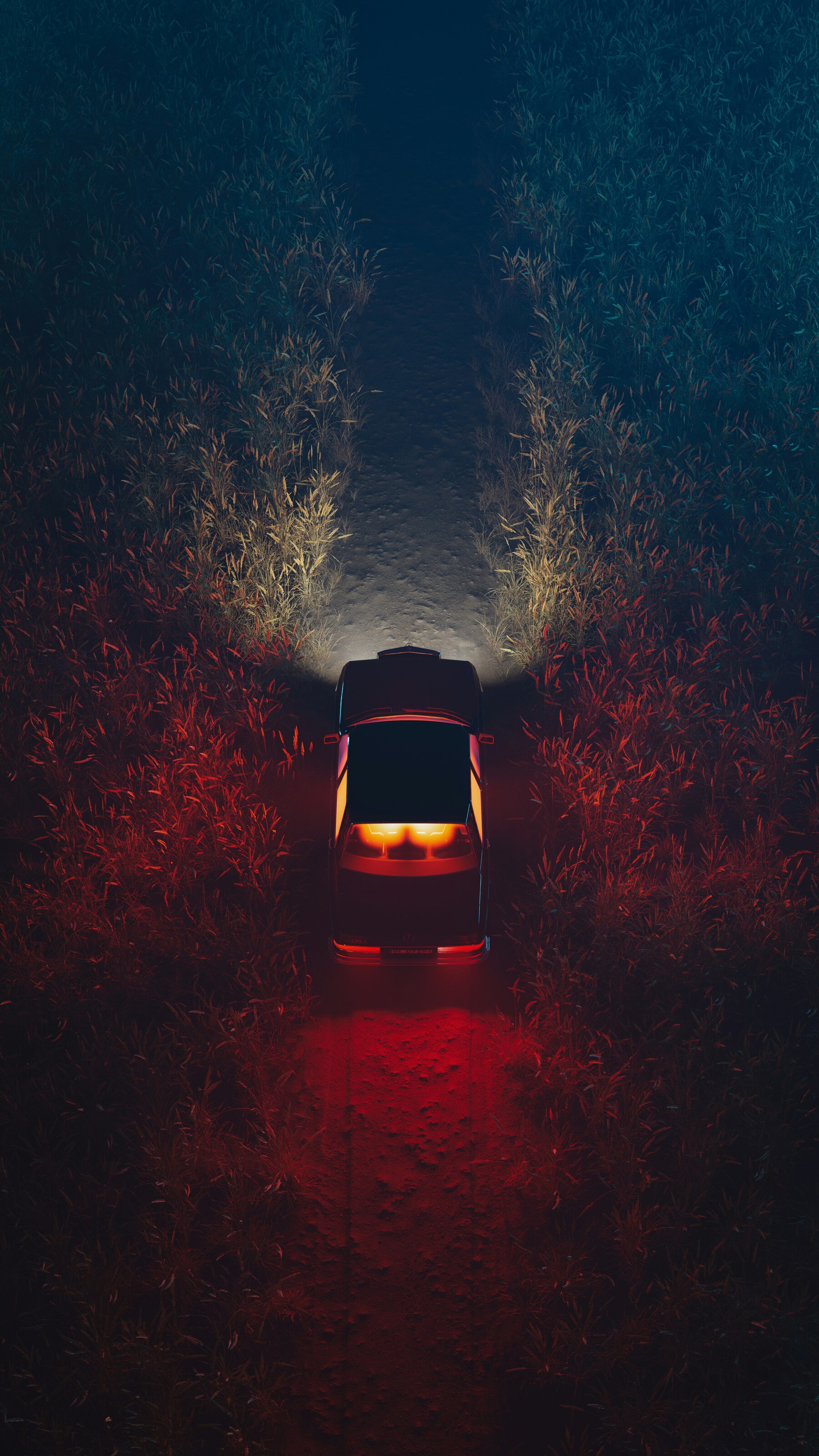 4K MKBHD Panels App Free Popular Creative Car Headlights From Above Unique