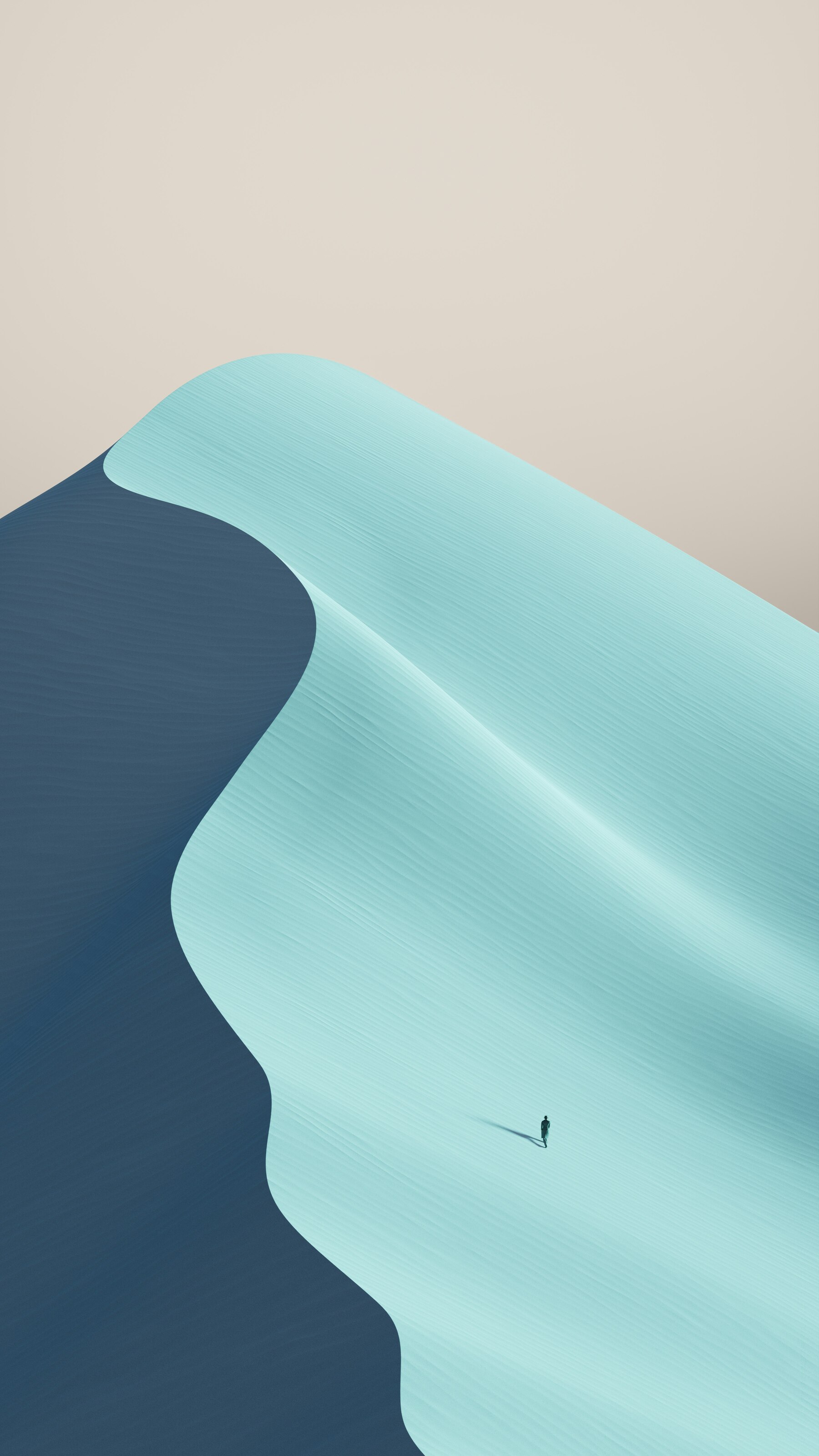 4K MKBHD Panels App Free Popular Creative Person Walks On Blue Sand Dunes wallpaper for Apple iPhone, Apple Watch, Mac, iPad and Apple Watch