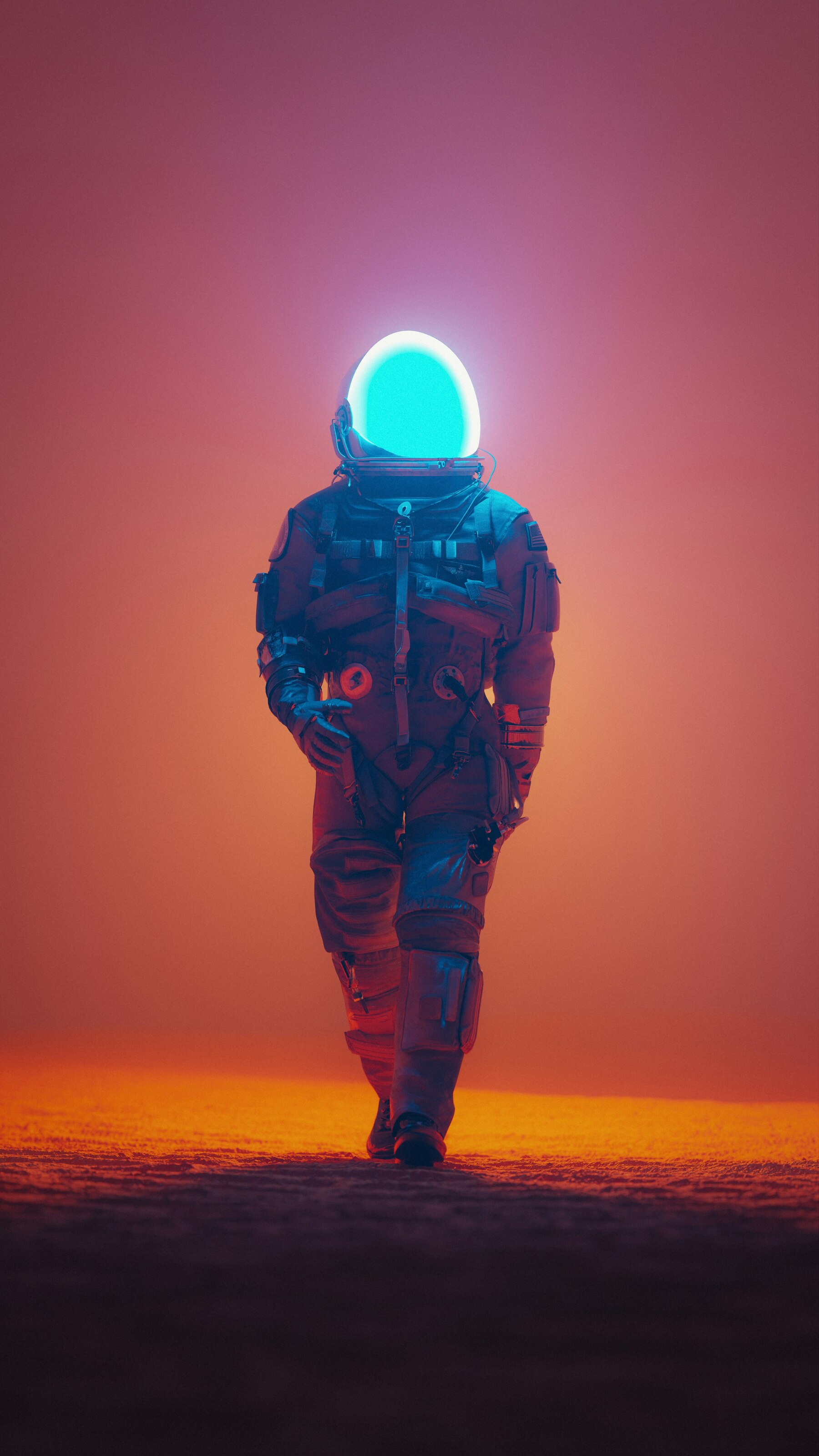 4K MKBHD Panels App Free Space Astronaut With Blue Visor