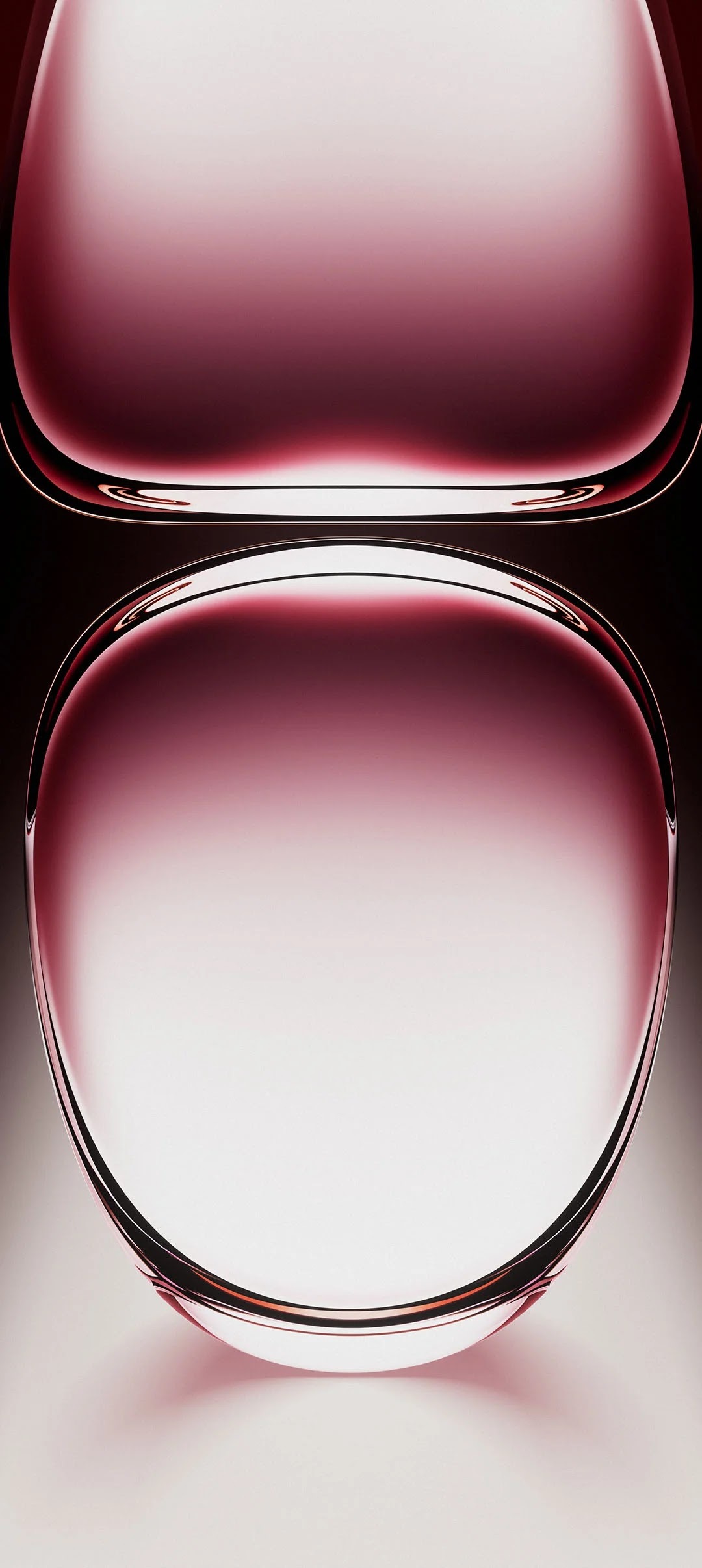 4K OPPO Reno 12 Stock Default Red Maroon Bubbles Glass 3D wallpaper for Apple iPhone, Apple Watch, Mac, iPad and Apple Watch