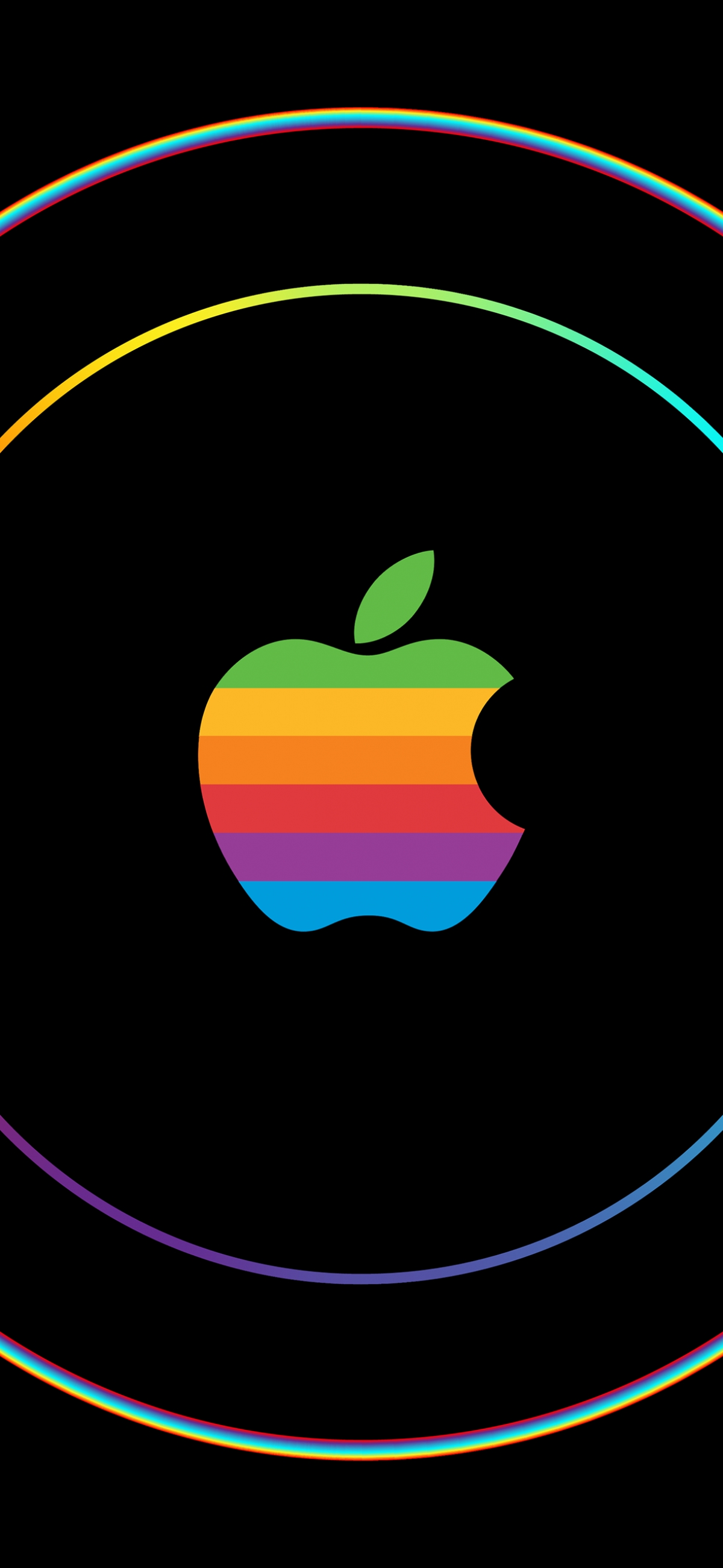 Retro Apple Colors wallpaper for Apple iPhone, Apple Watch, Mac, iPad and Apple Watch