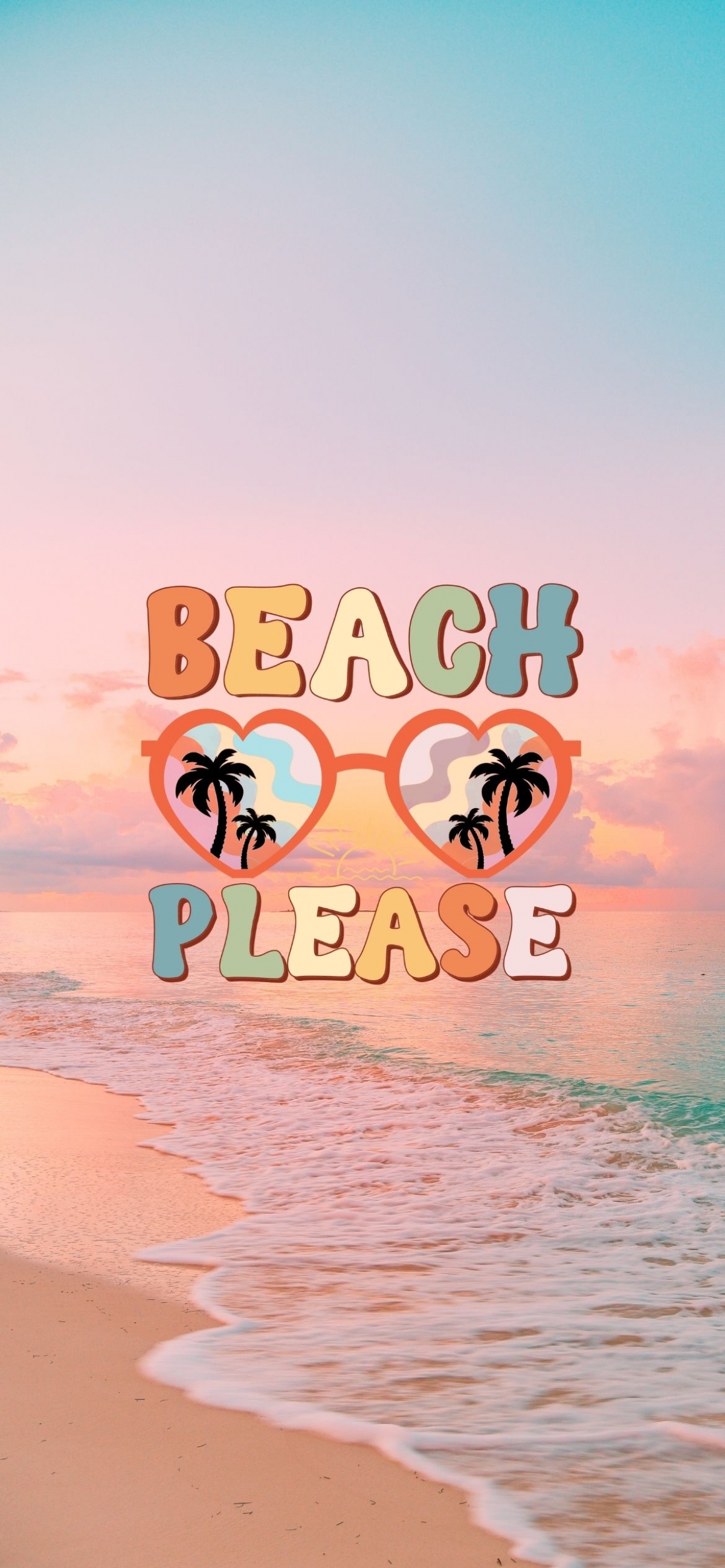 Beach Please Seaside Coastline Quote wallpaper for Apple iPhone, Apple Watch, Mac, iPad and Apple Watch