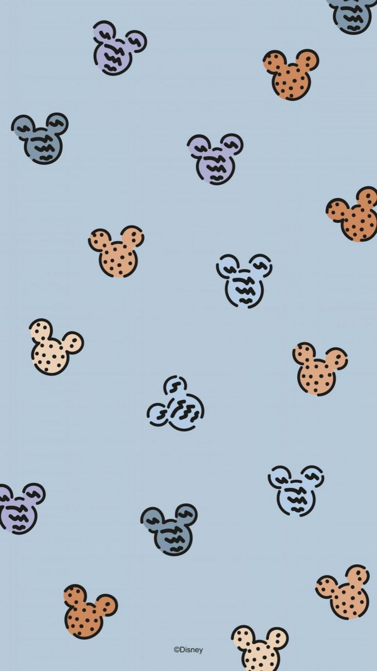 Disney Mickey Mouse Pattern wallpaper for Apple iPhone, Mac, iPad and more