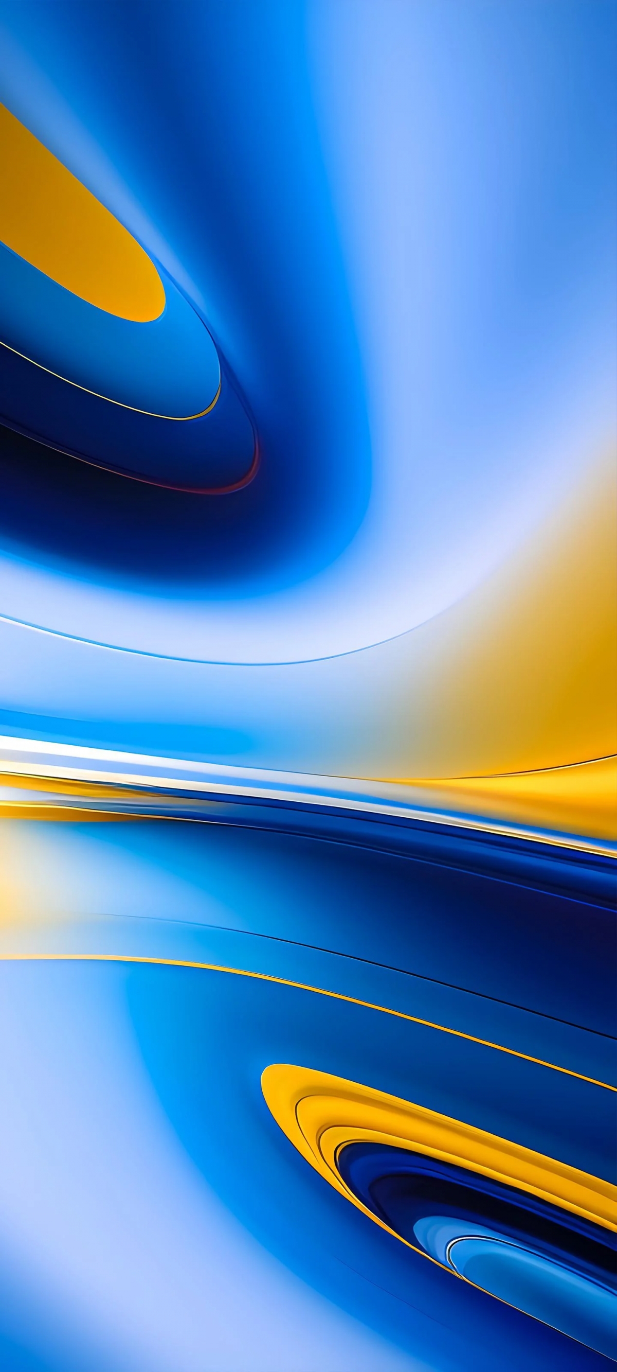 Blue And Yellow Abstract