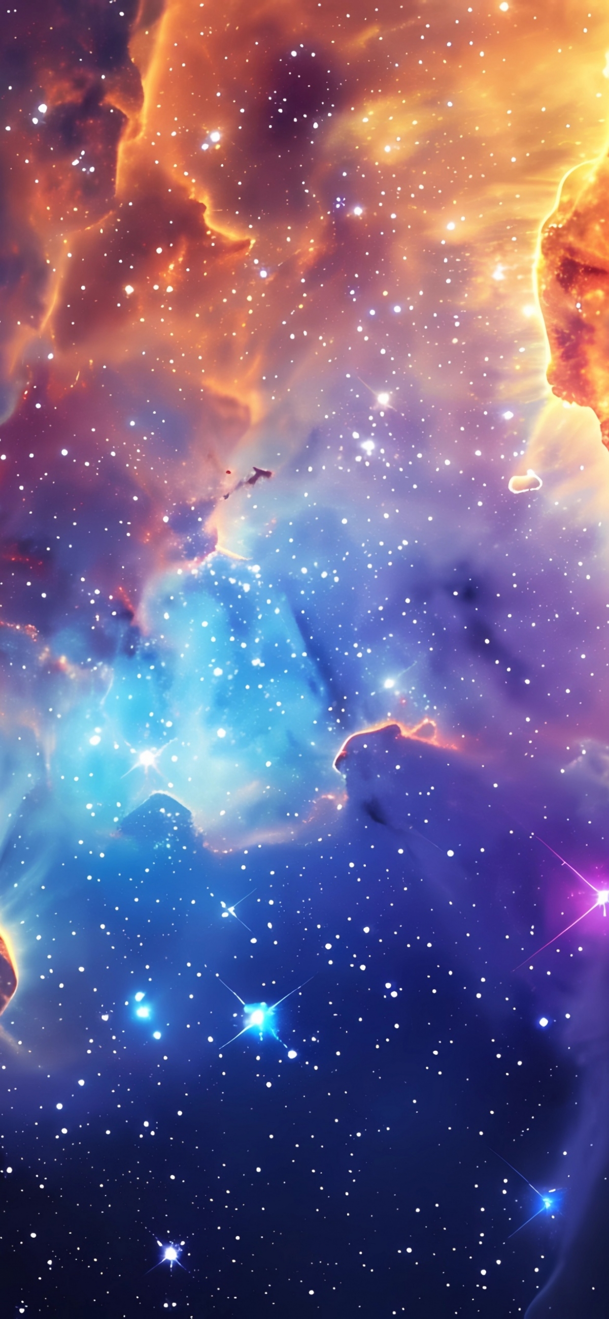 Colorful Galaxy With Stars wallpaper for Apple iPhone, Mac, iPad and more