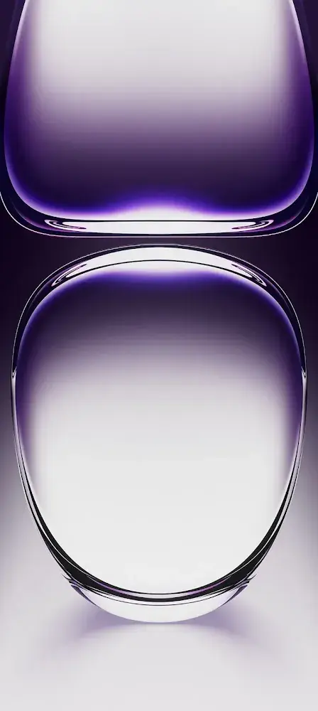 5K OPPO Reno 12 Stock Default Purple Bubbles Glass 3D wallpaper for Apple iPhone, Apple Watch, Mac, iPad and Apple Watch