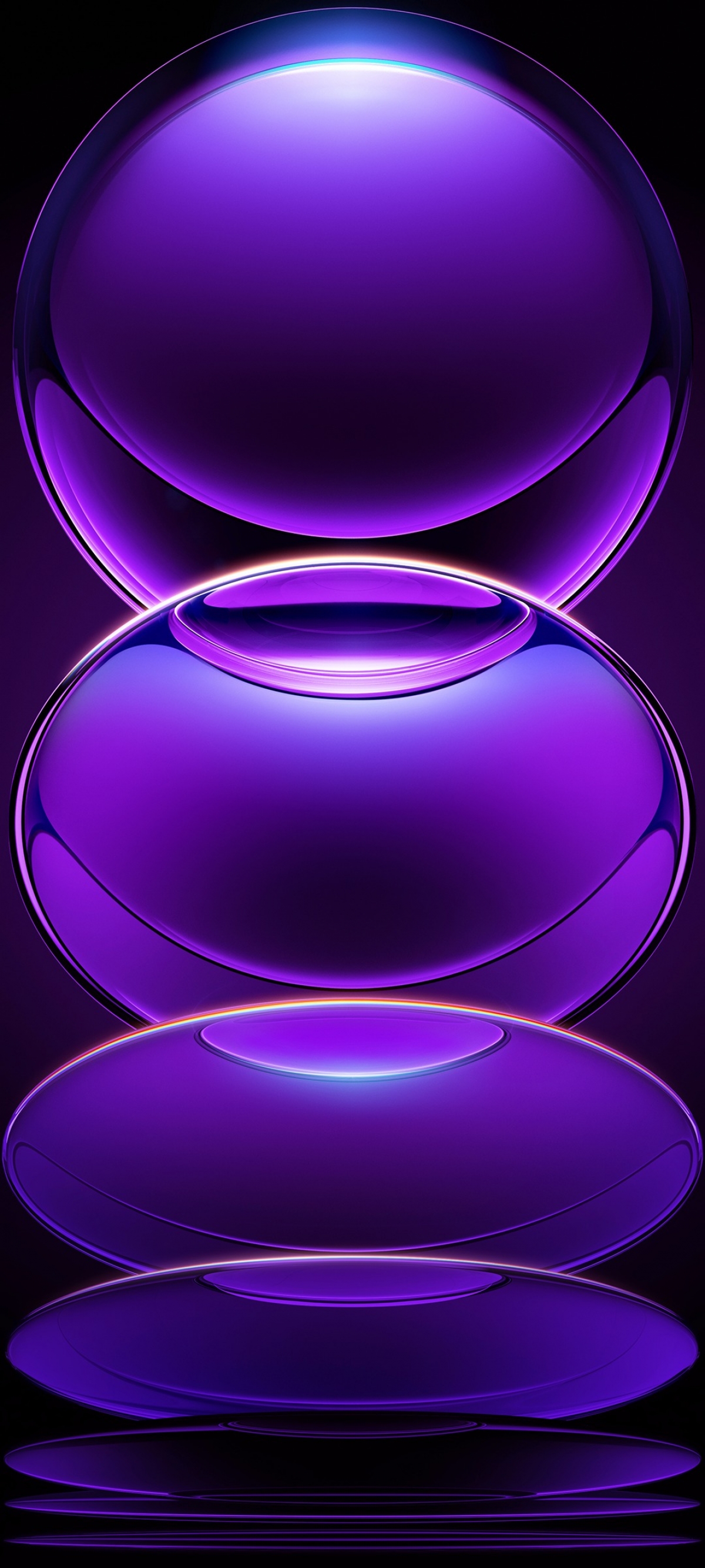 Glass Abstract Glossy Purple