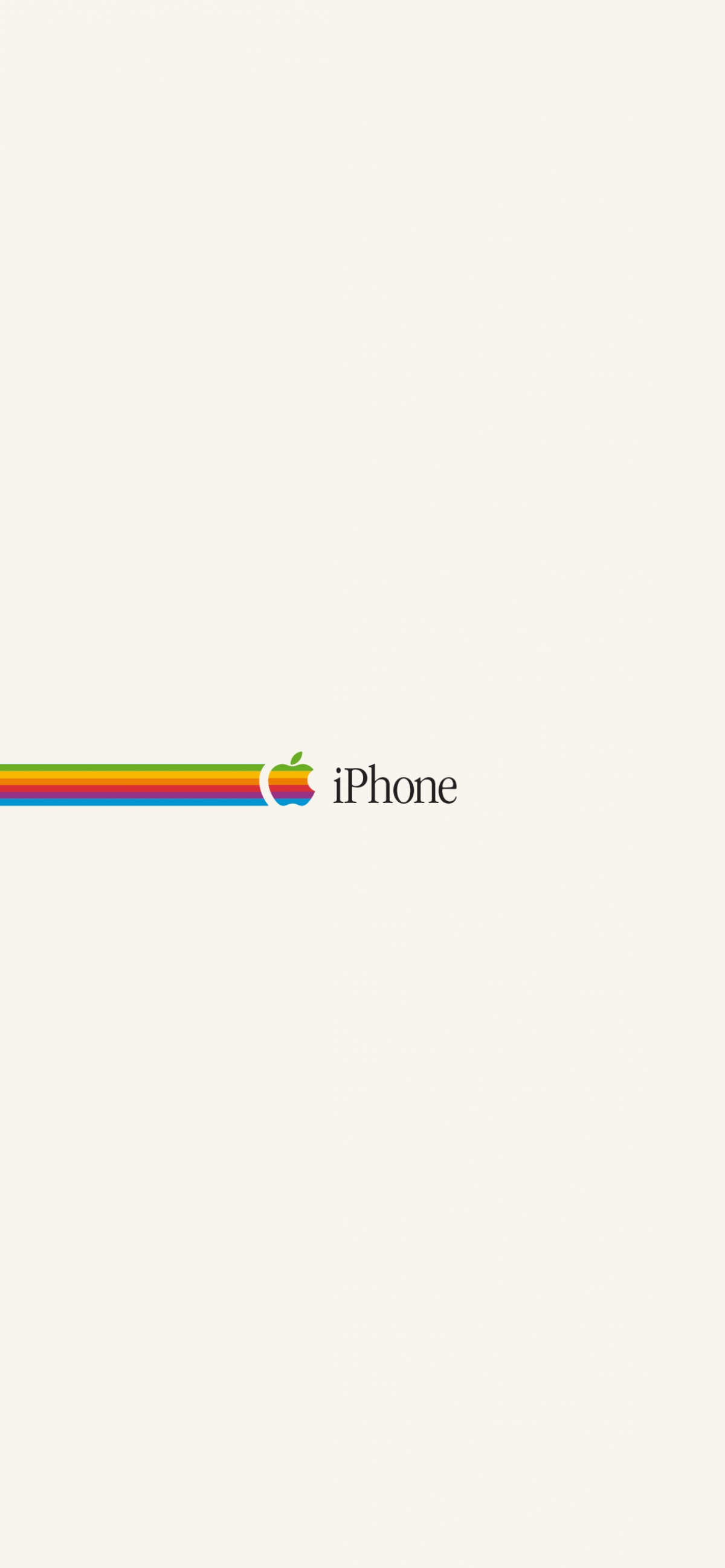 Vintage Retro Apple Logo Colors iPhone