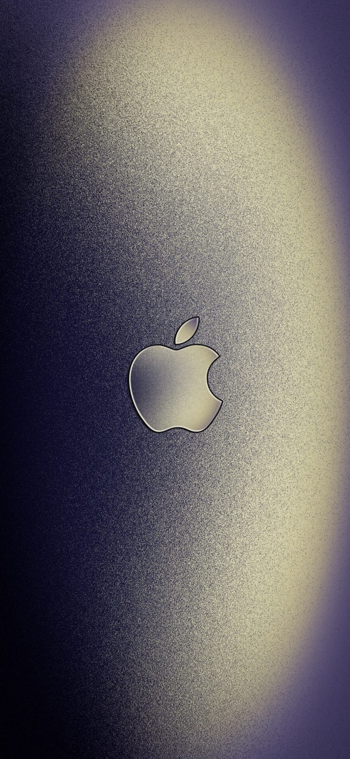 Textured Aluminium Brushed Metal Apple Logo