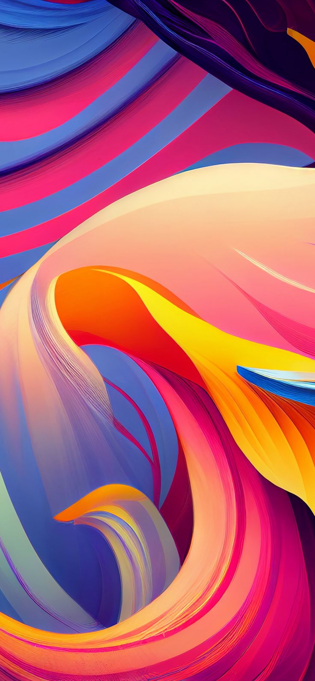 Abstract Swirls Animated Colorful