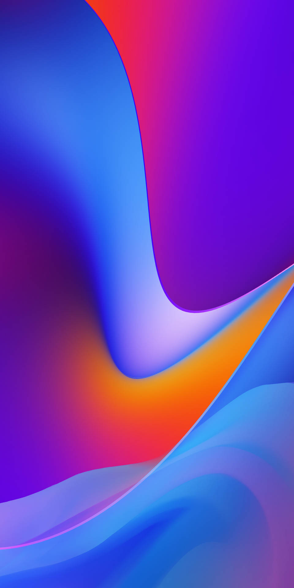 6K Vibrant Abstract Ripple OPPO A5s Most Popular Downloaded