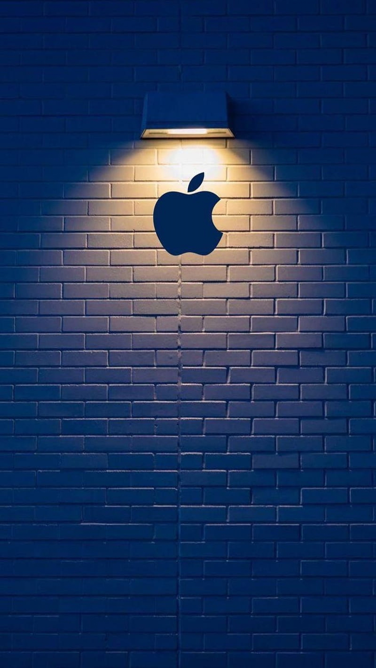 Apple Logo On Brick Wall Unique