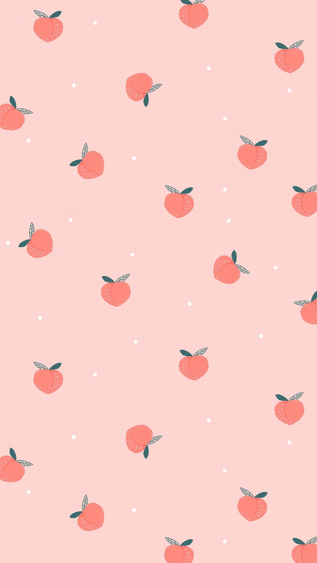 Cute Peach Pattern wallpaper for Apple iPhone, Apple Watch, Mac, iPad and Apple Watch