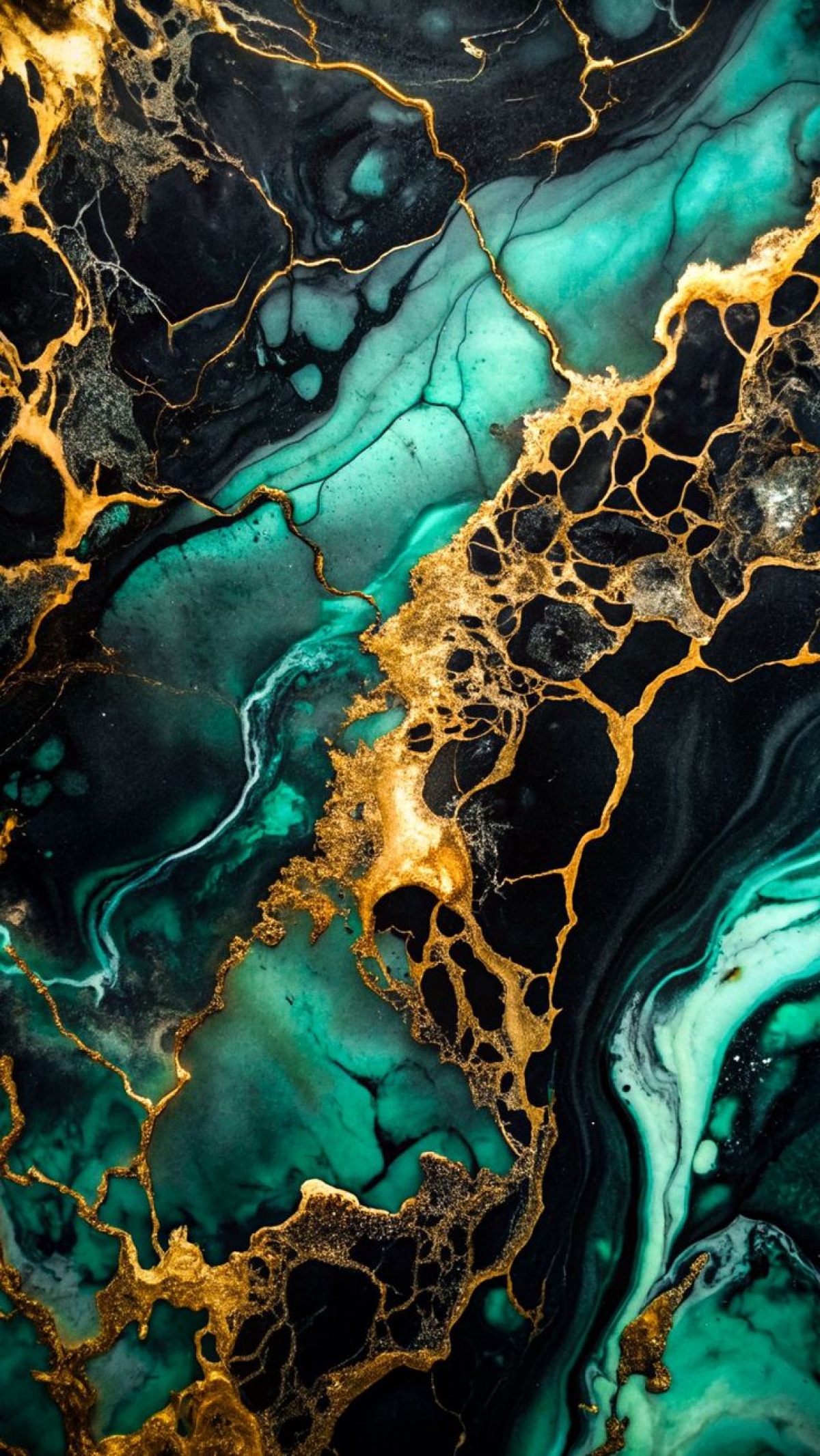 Marble Green Gold Abstract Black Dark Artwork wallpaper for Apple iPhone, Apple Watch, Mac, iPad and Apple Watch