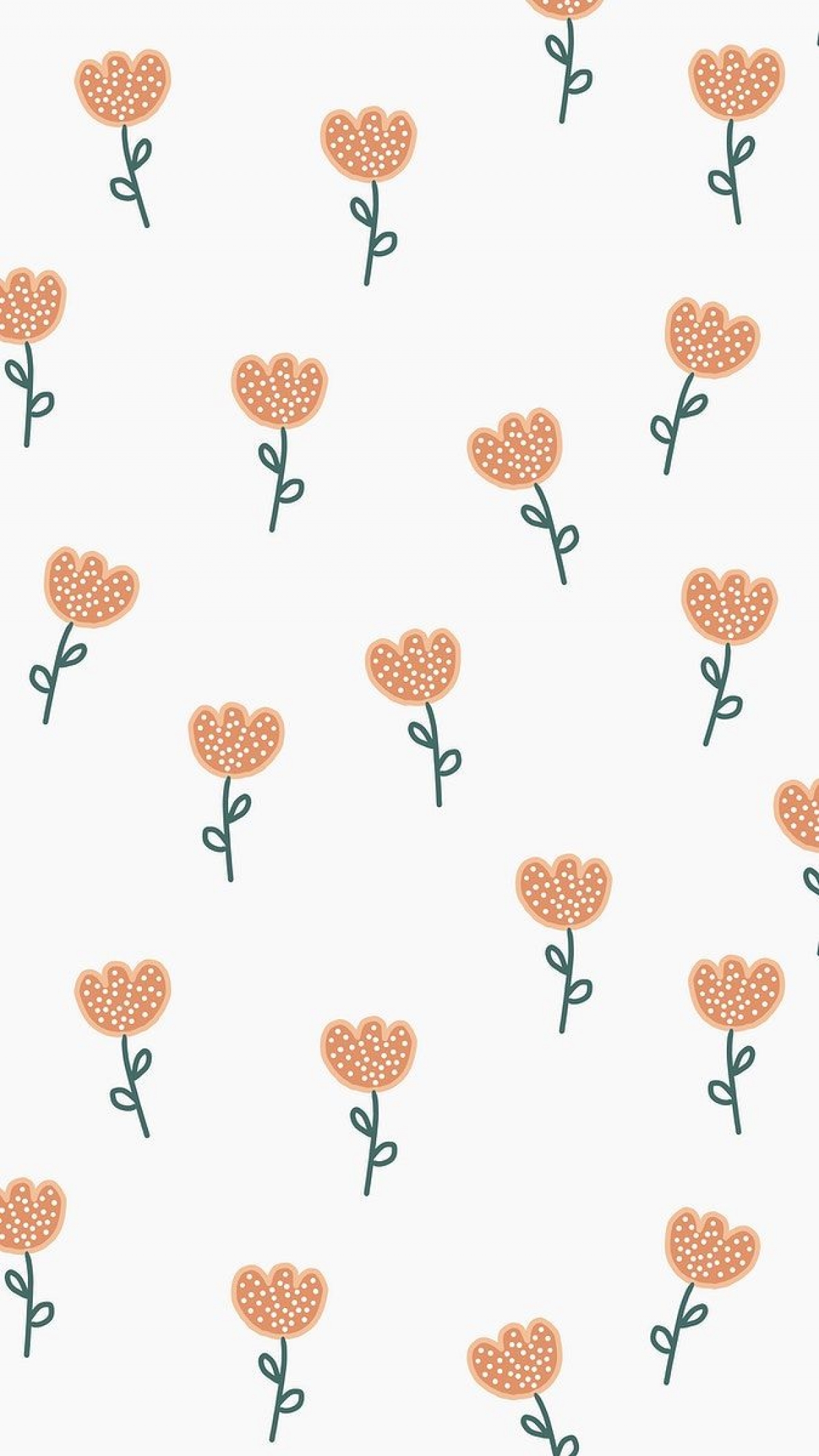 Cute Flowers Pattern Cartoon Drawing