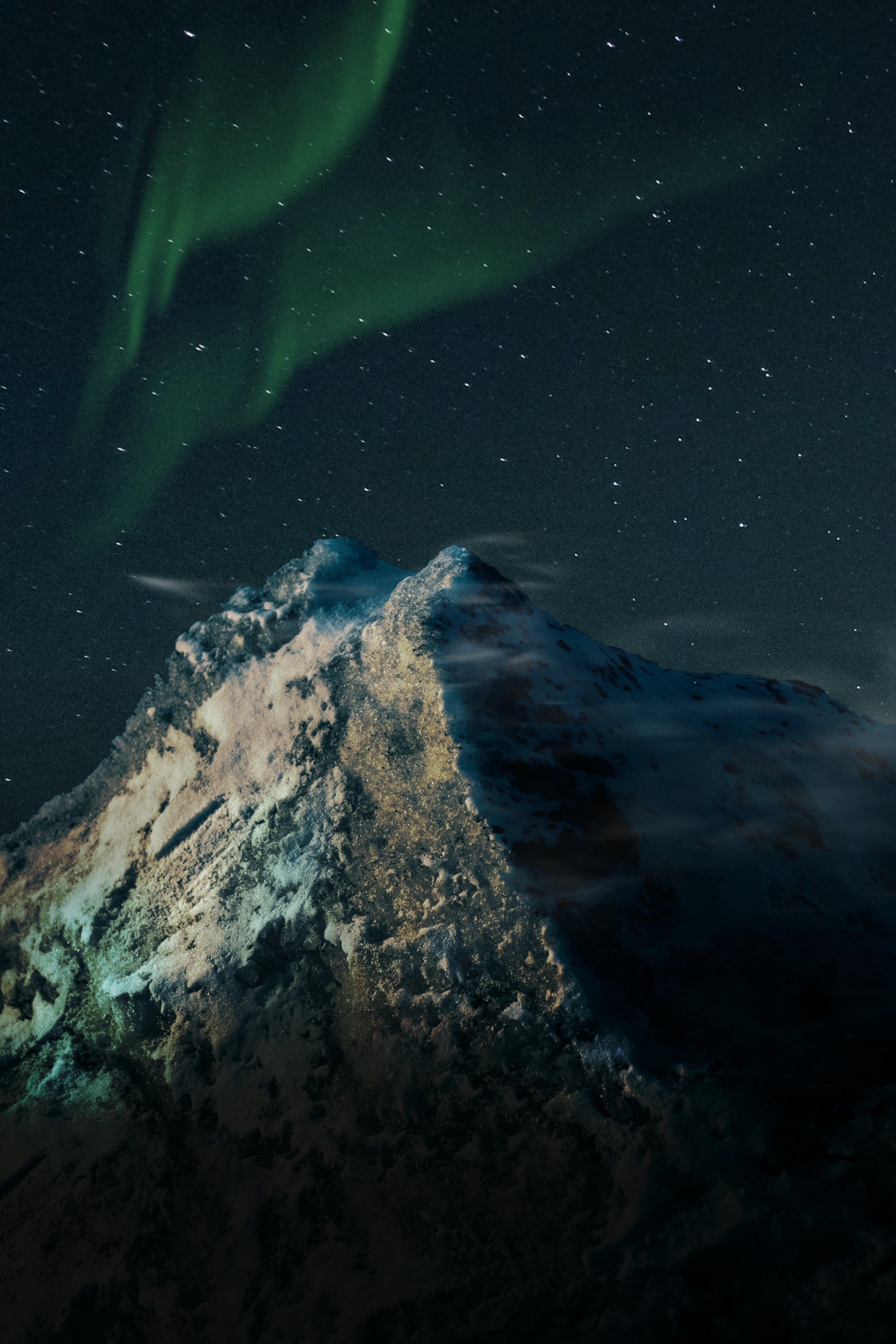 Sky And Mountains At Night