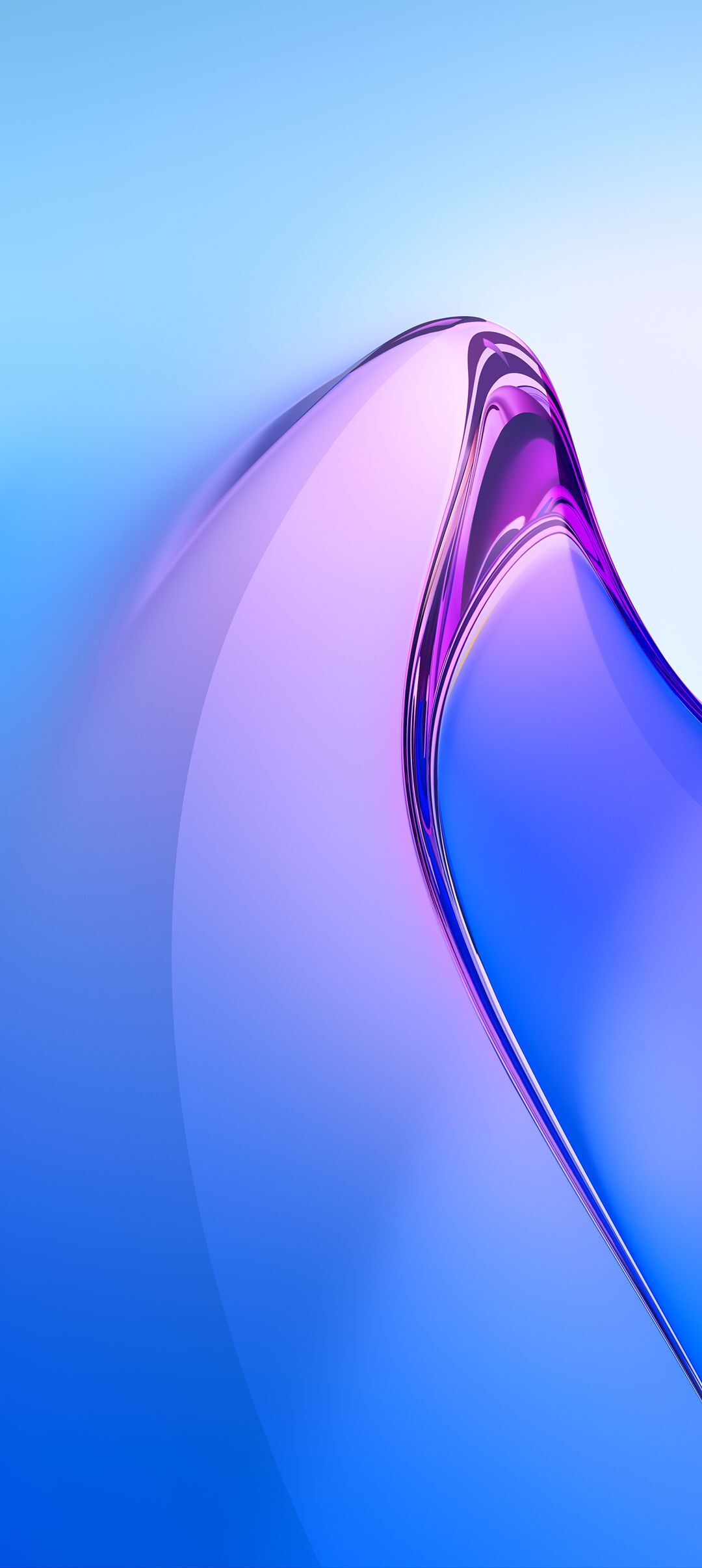 7K Android OPPO Reno 8 Pro Stock Glossy Shiny Purple And Blue Glass Gradient