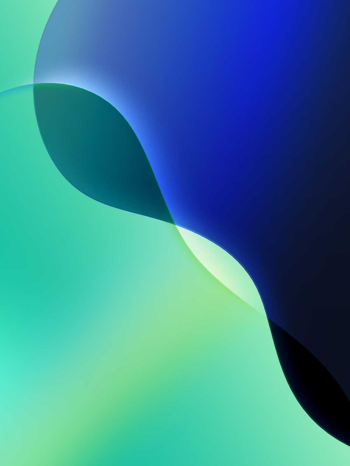 Green And Blue Abstract Swirl Colors