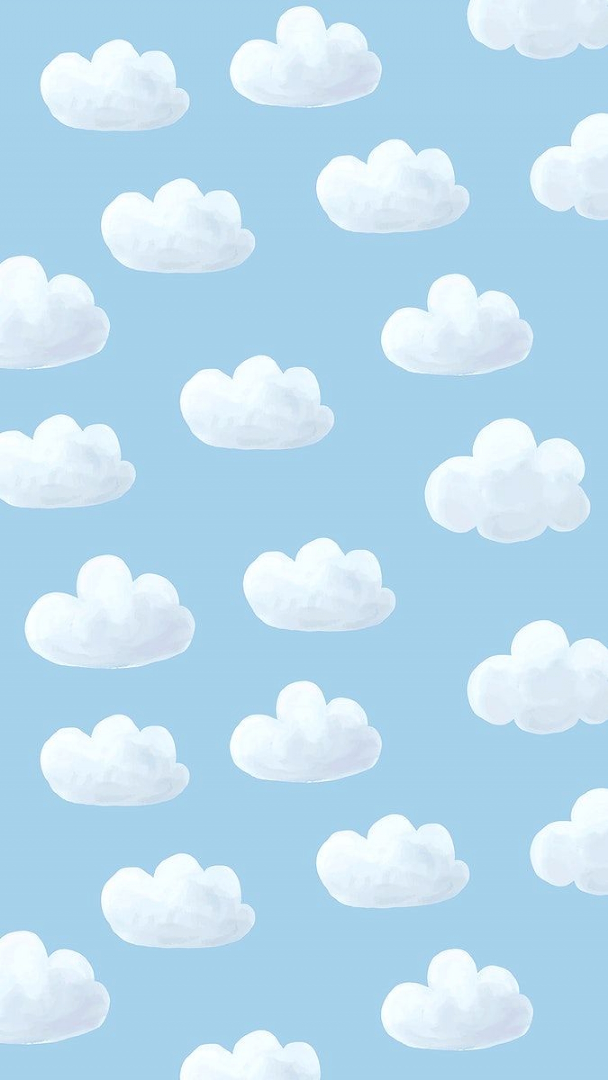 Cute Clouds Cartoon Pattern