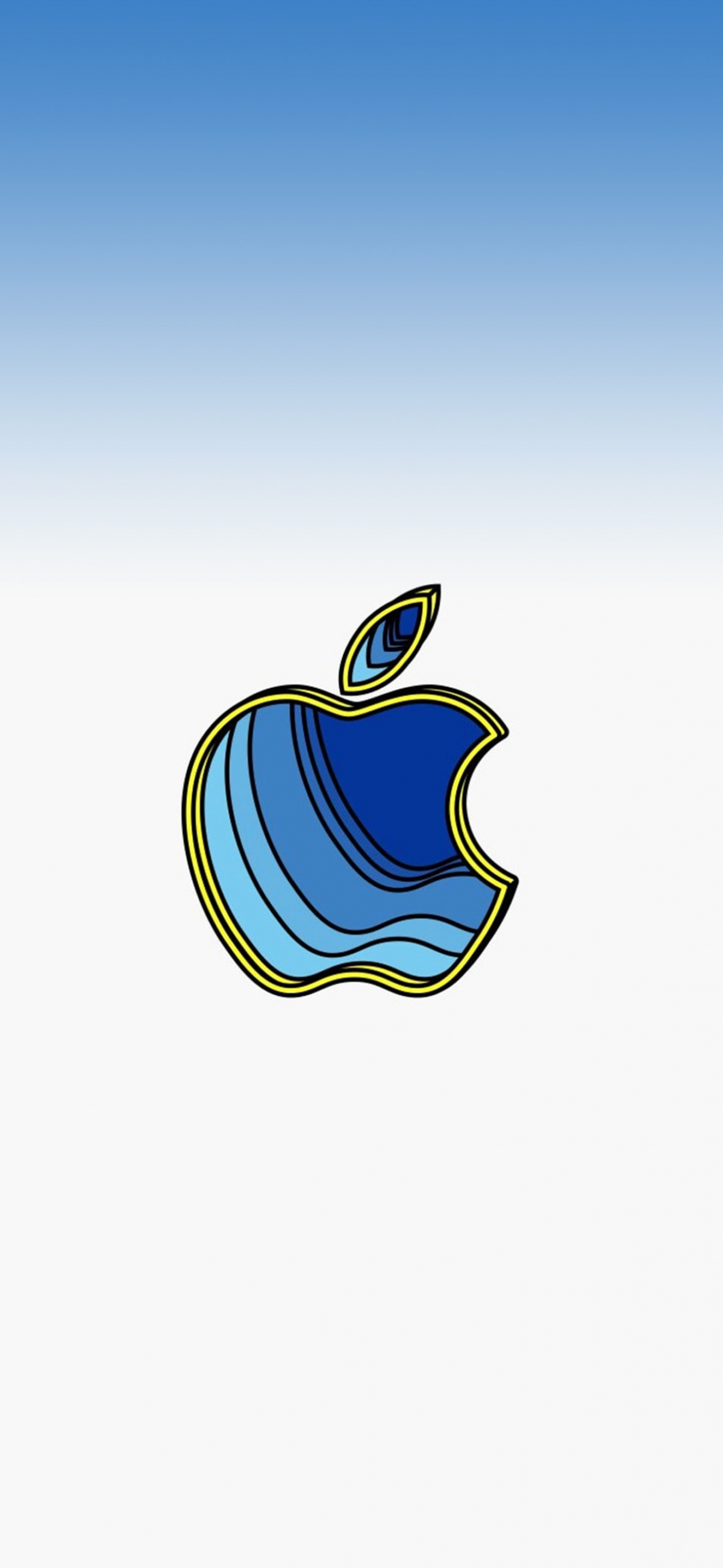 Unique Apple Logo Illustration wallpaper for Apple iPhone, Apple Watch, Mac, iPad and Apple Watch