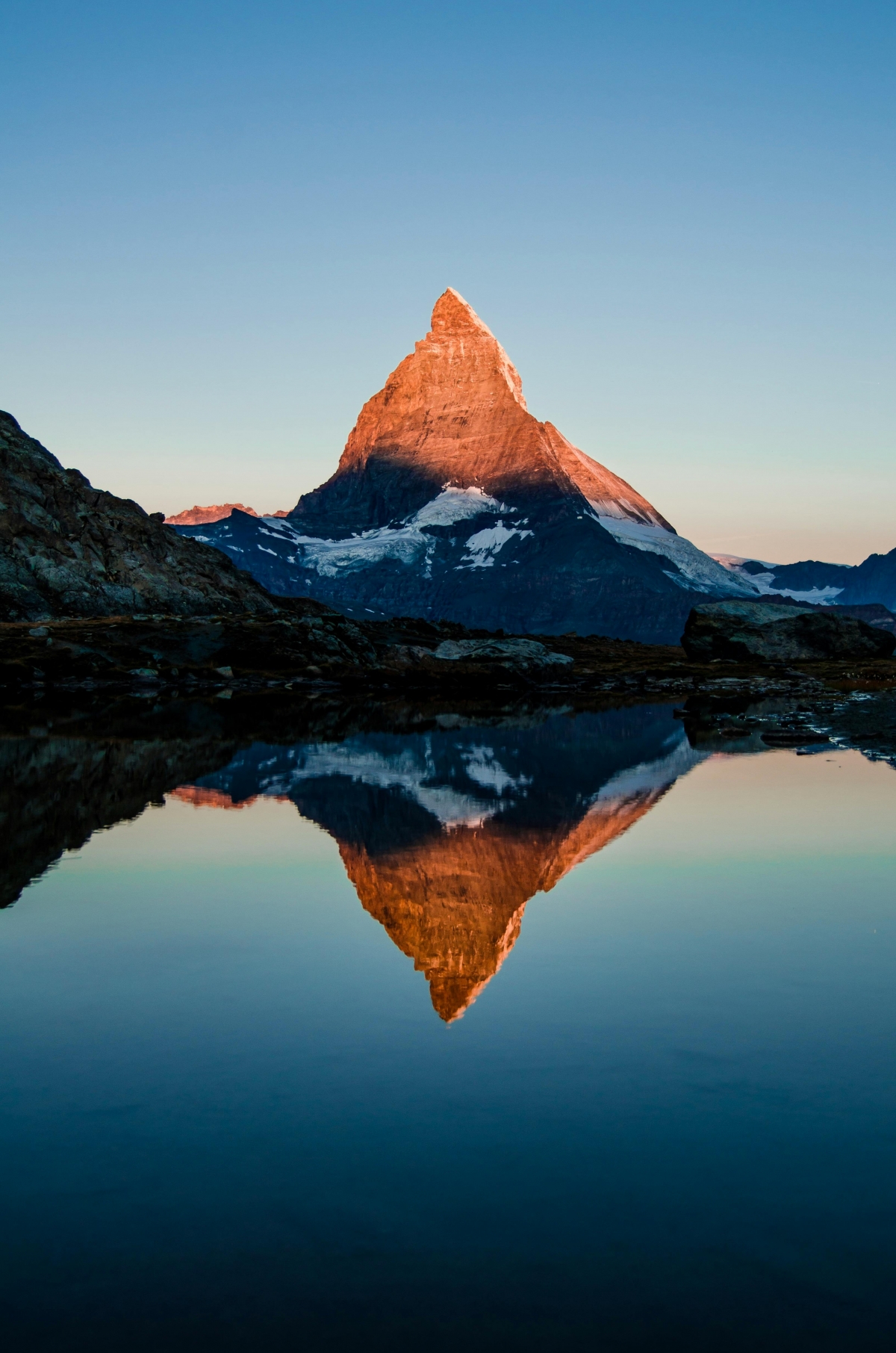 Landscape Of Mountain At Sunrise