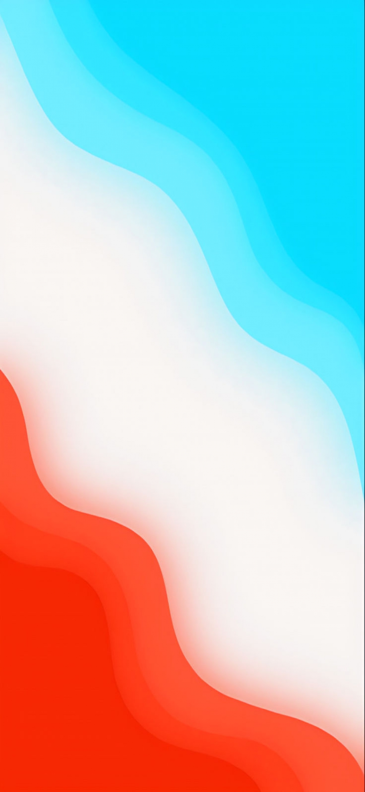 Colorful Gradient Light Blue White And Bright Orange Minimalist