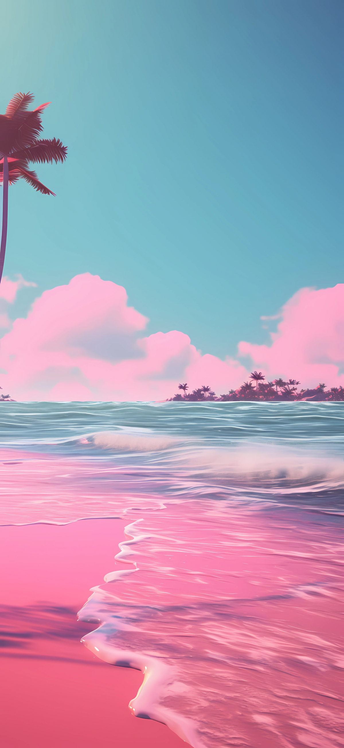 Pink Beach Animated