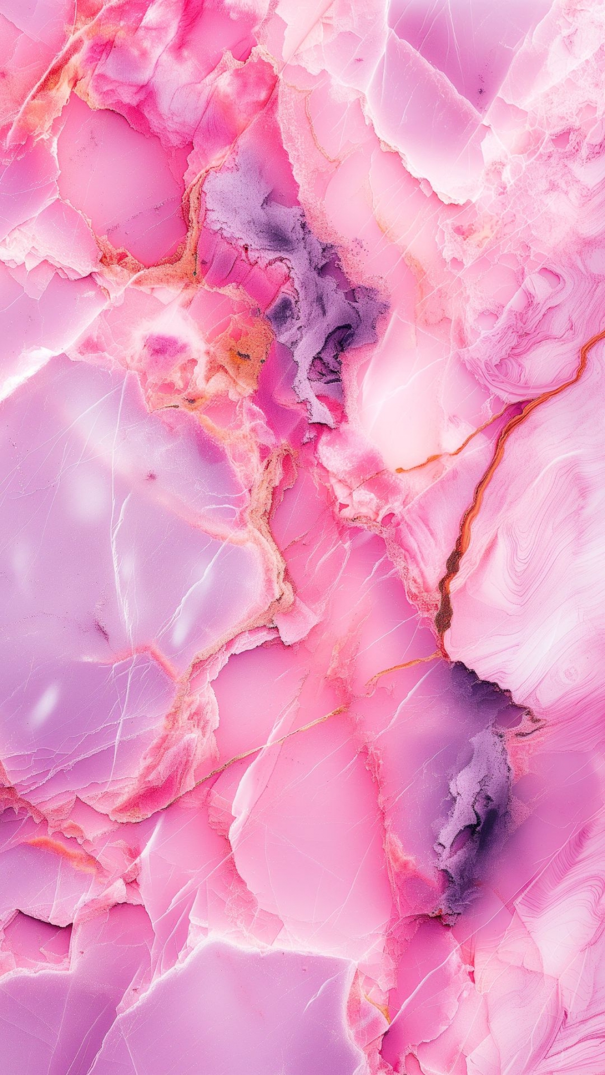 Pink Stunning Marble Paint Oil Swirl