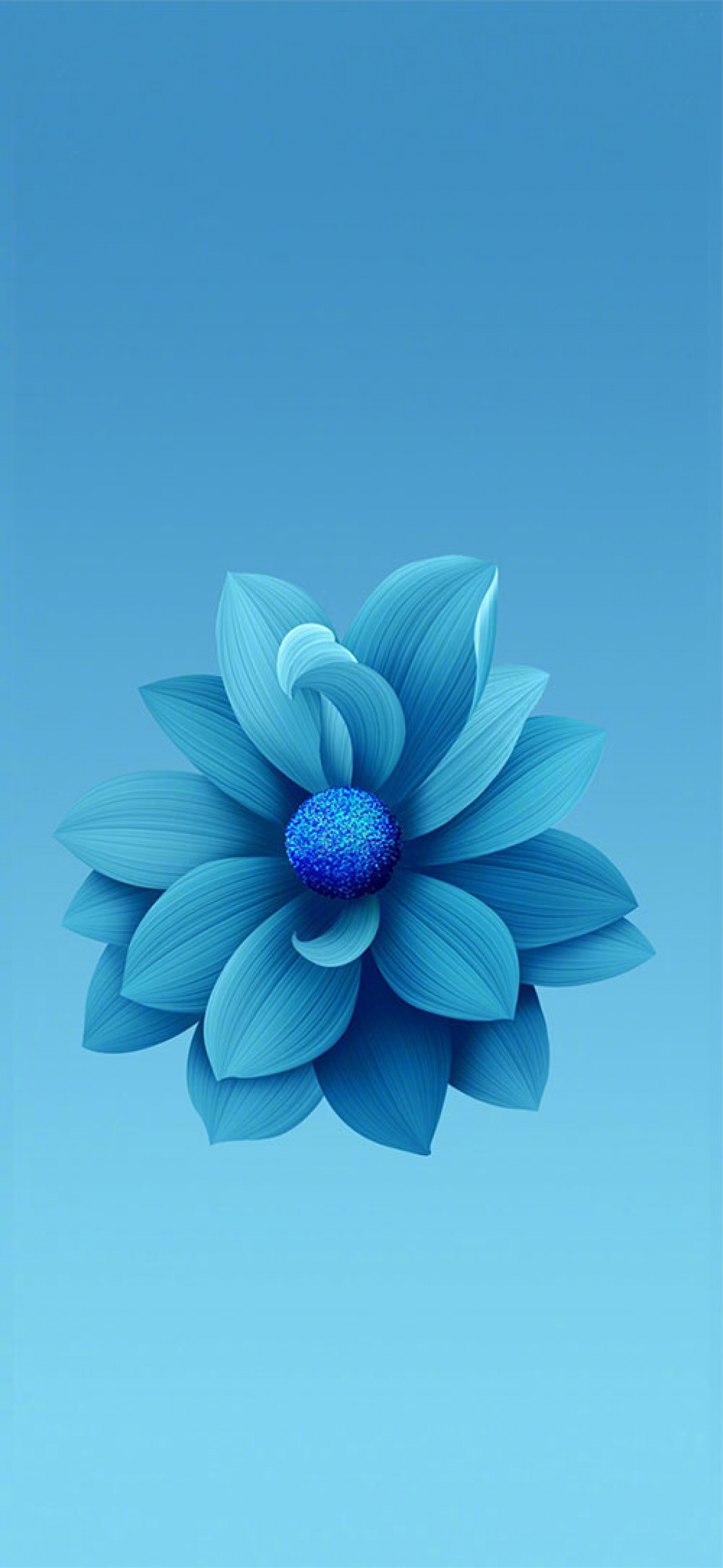 Blue Flower Illustration wallpaper for Apple iPhone, Apple Watch, Mac, iPad and Apple Watch