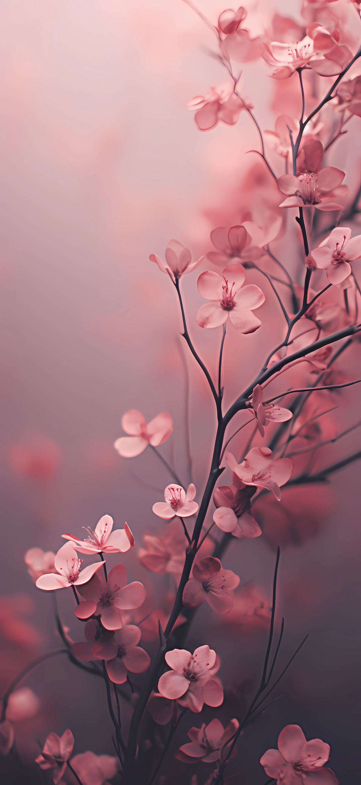 Pink Flowers Aesthetic wallpaper for Apple iPhone, Apple Watch, Mac, iPad and Apple Watch