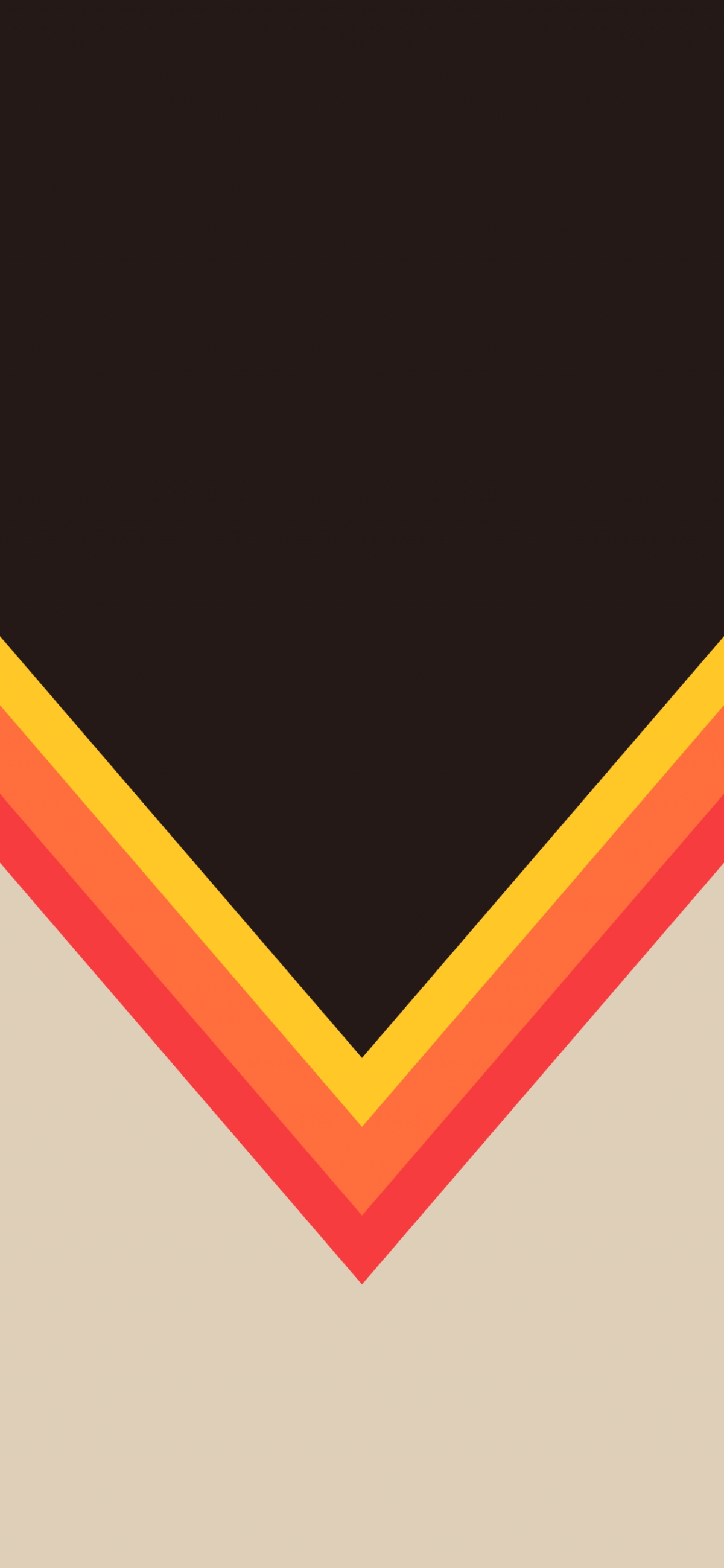 Stripe Brown Cream Yellow Orange Red Minimalistic Geometric