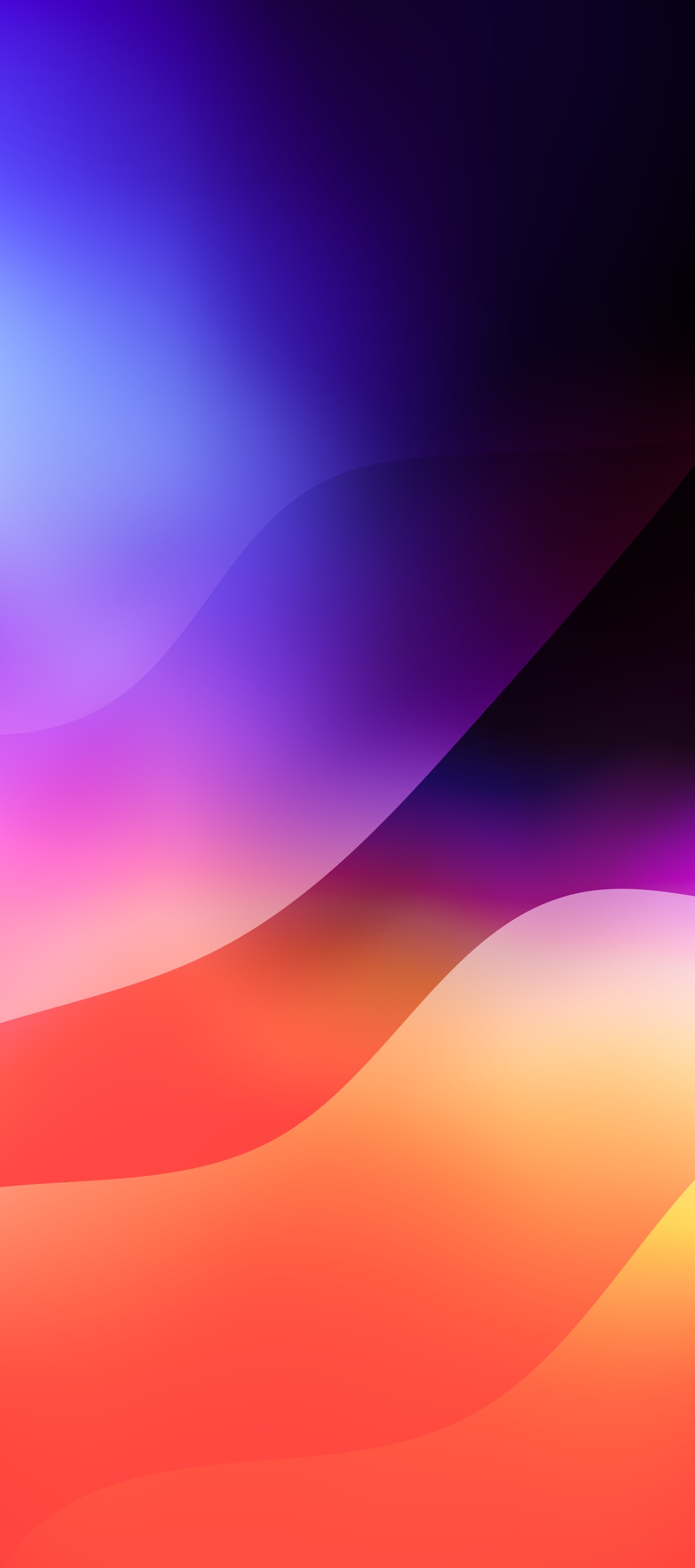 Purple Orange Gradient Waves wallpaper for Apple iPhone, Mac, iPad and more
