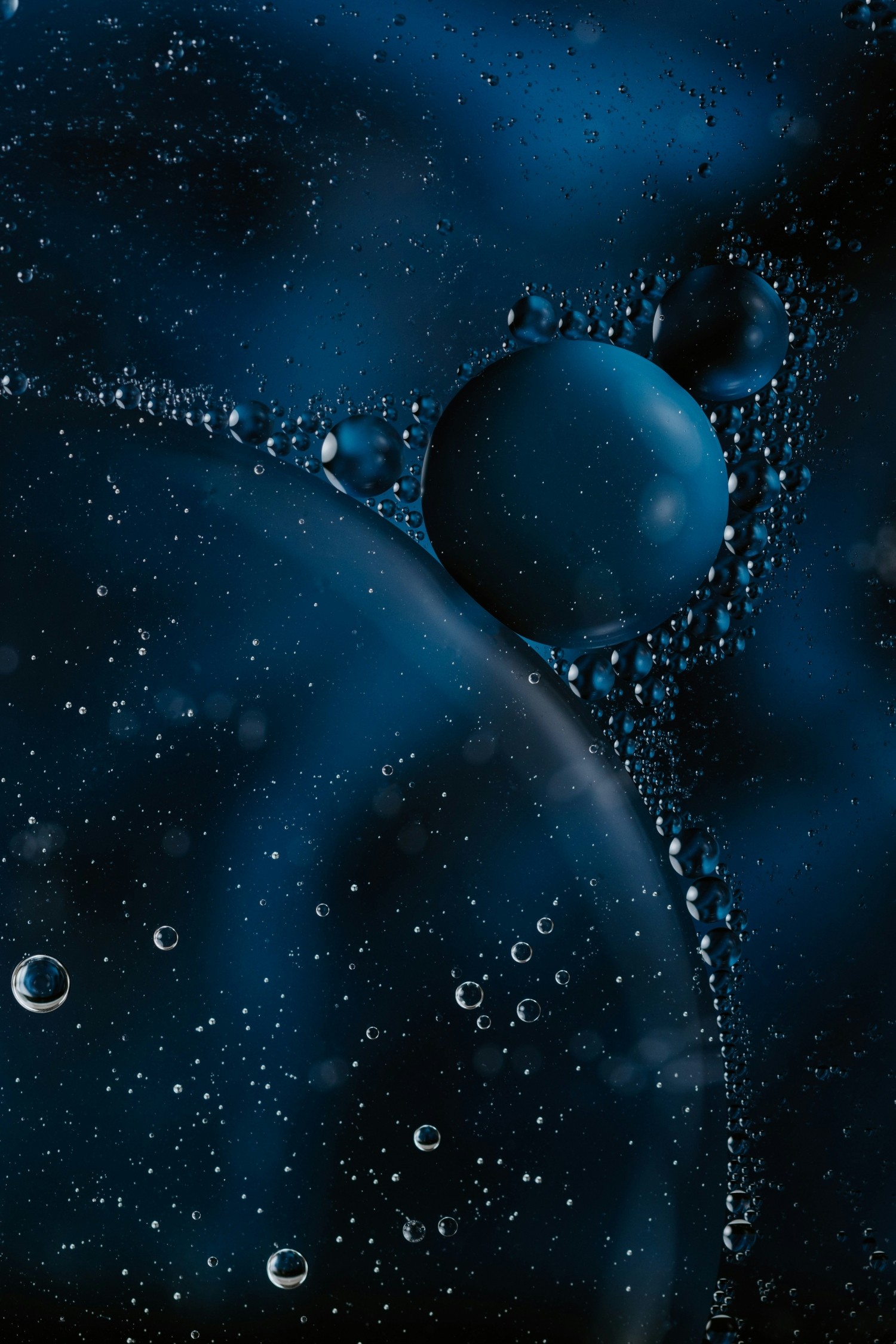 Abstract Black Balls Water Droplets wallpaper for Apple iPhone, Apple Watch, Mac, iPad and Apple Watch