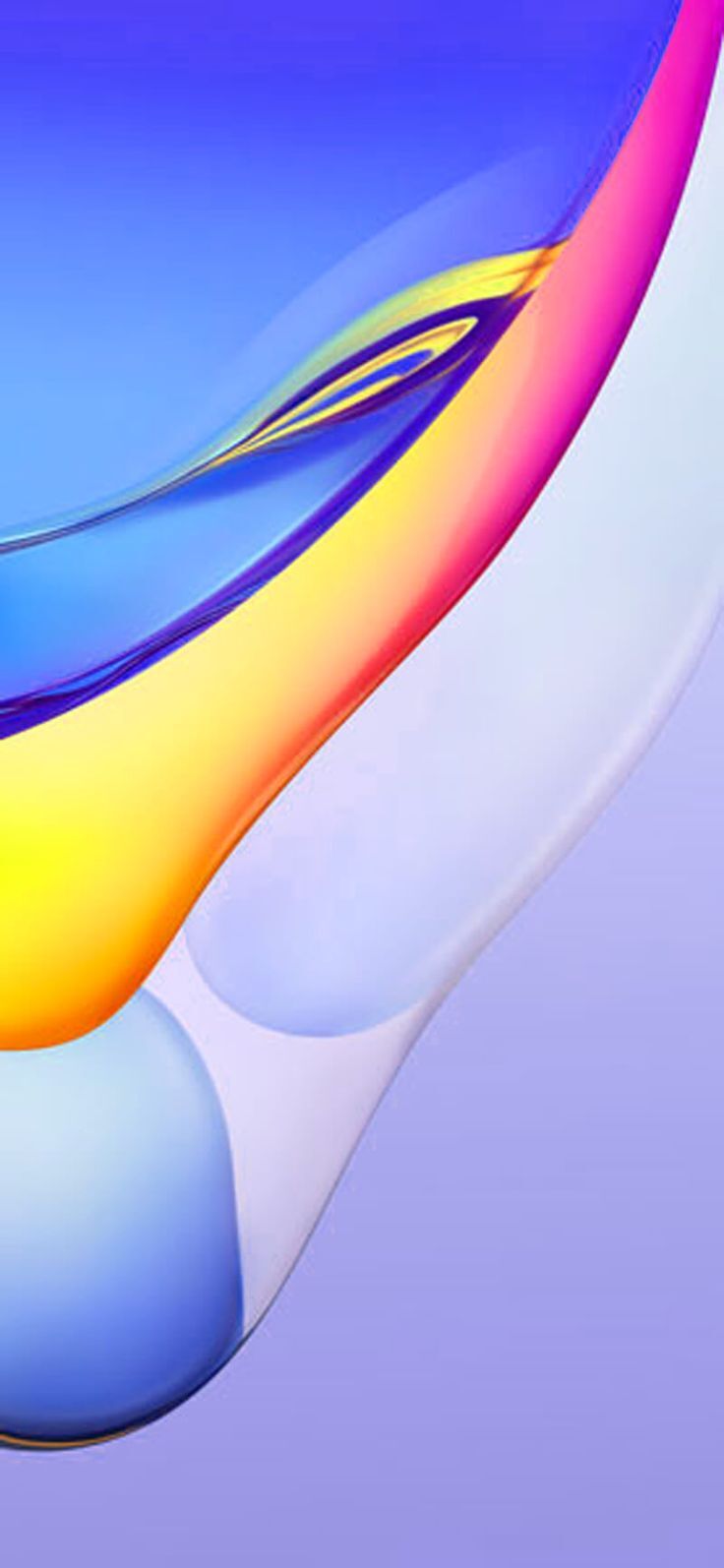 Abstract Colors Colliding Colourful HD 4K Blue Vivo Stock Default Origin OS Funtouch OS Google Android