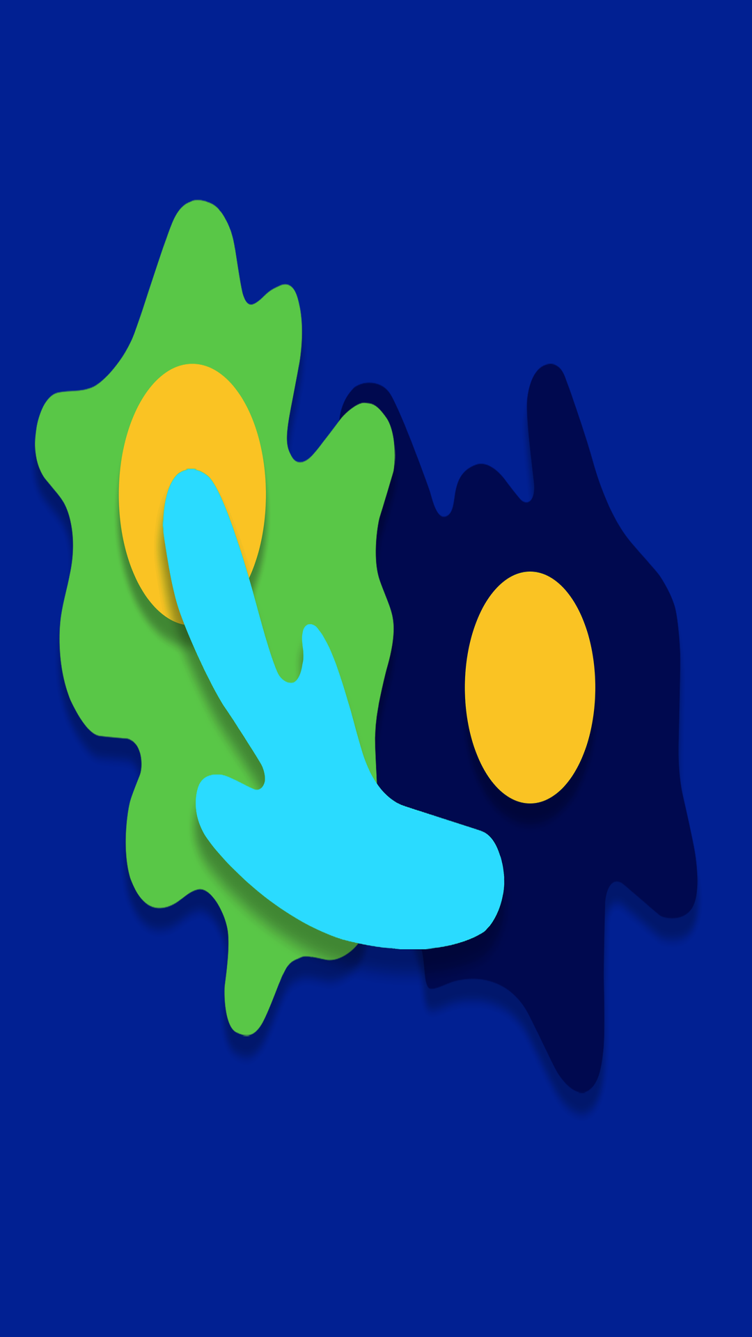 Android P Blue Paint Artwork wallpaper for Apple iPhone, Apple Watch, Mac, iPad and Apple Watch