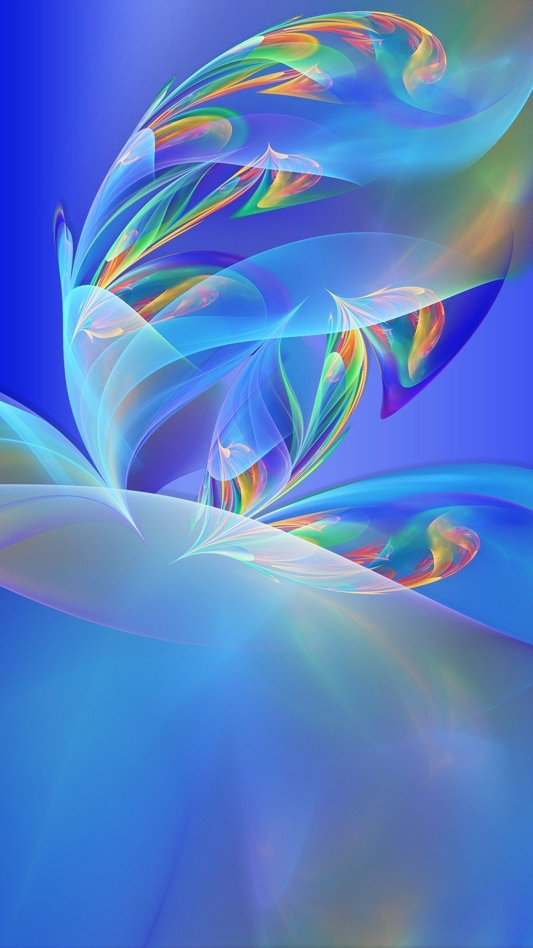 Android Wallpapers Free Download Blue Abstract 3D Digital