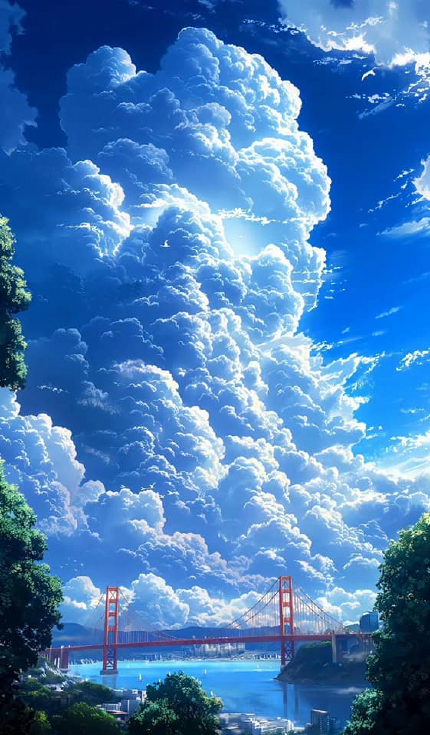 Anime Clouds Animated Cartoon San Francisco California USA