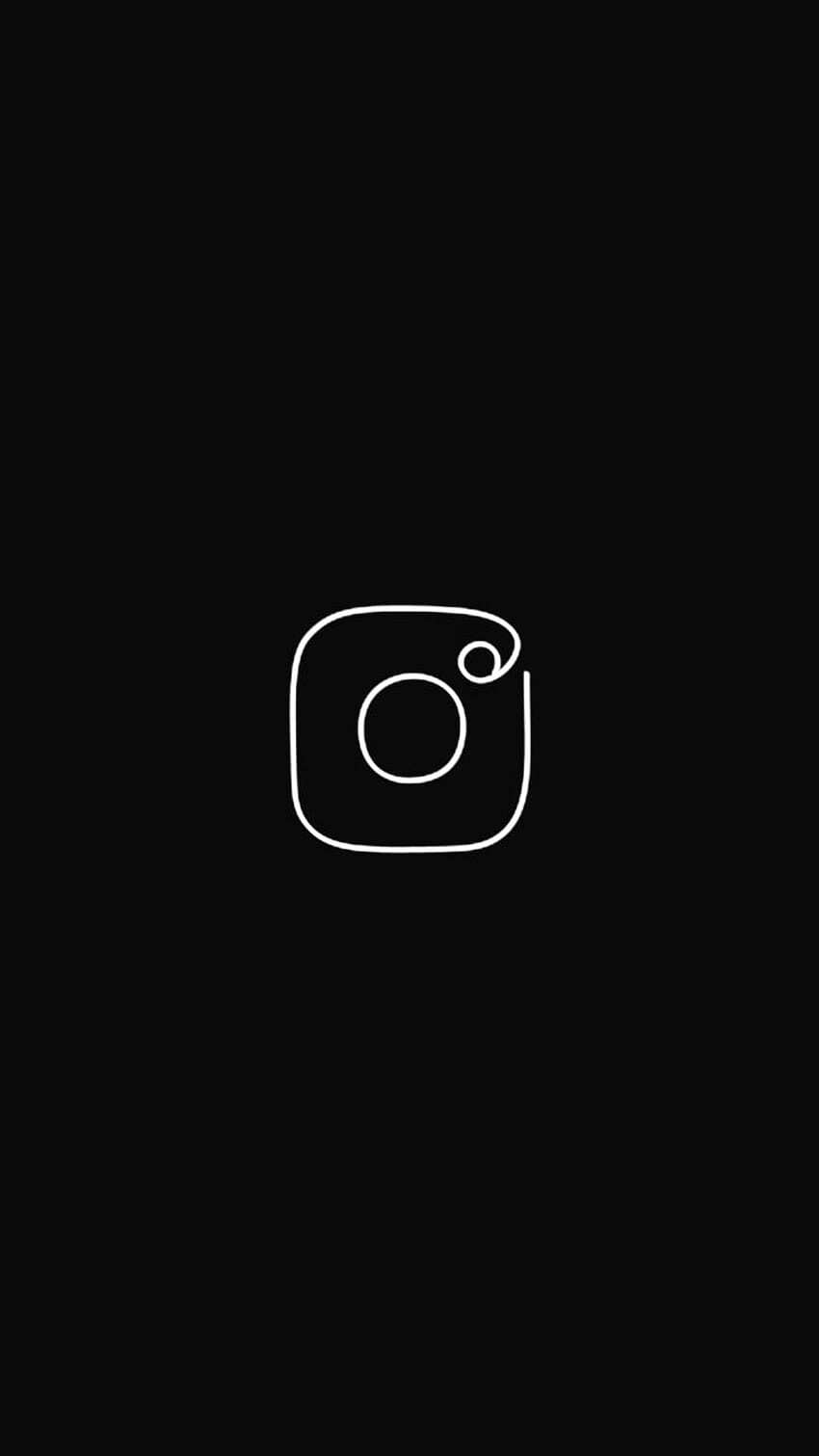 App Store Instagram Logo Black Minimal wallpaper for Apple iPhone, Apple Watch, Mac, iPad and Apple Watch