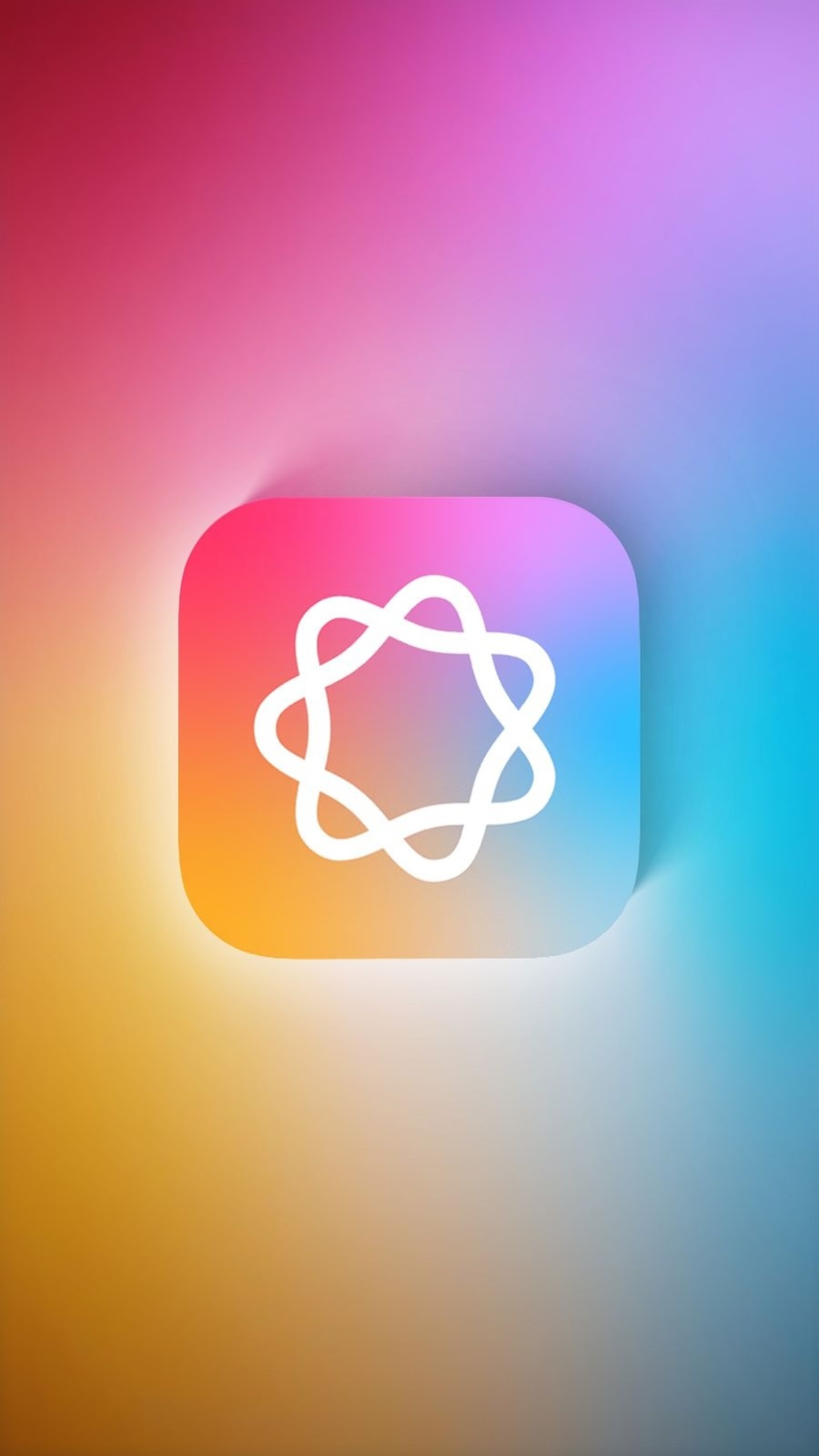 Apple Intelligence Glowing Gradient Logo wallpaper for Apple iPhone, Apple Watch, Mac, iPad and Apple Watch