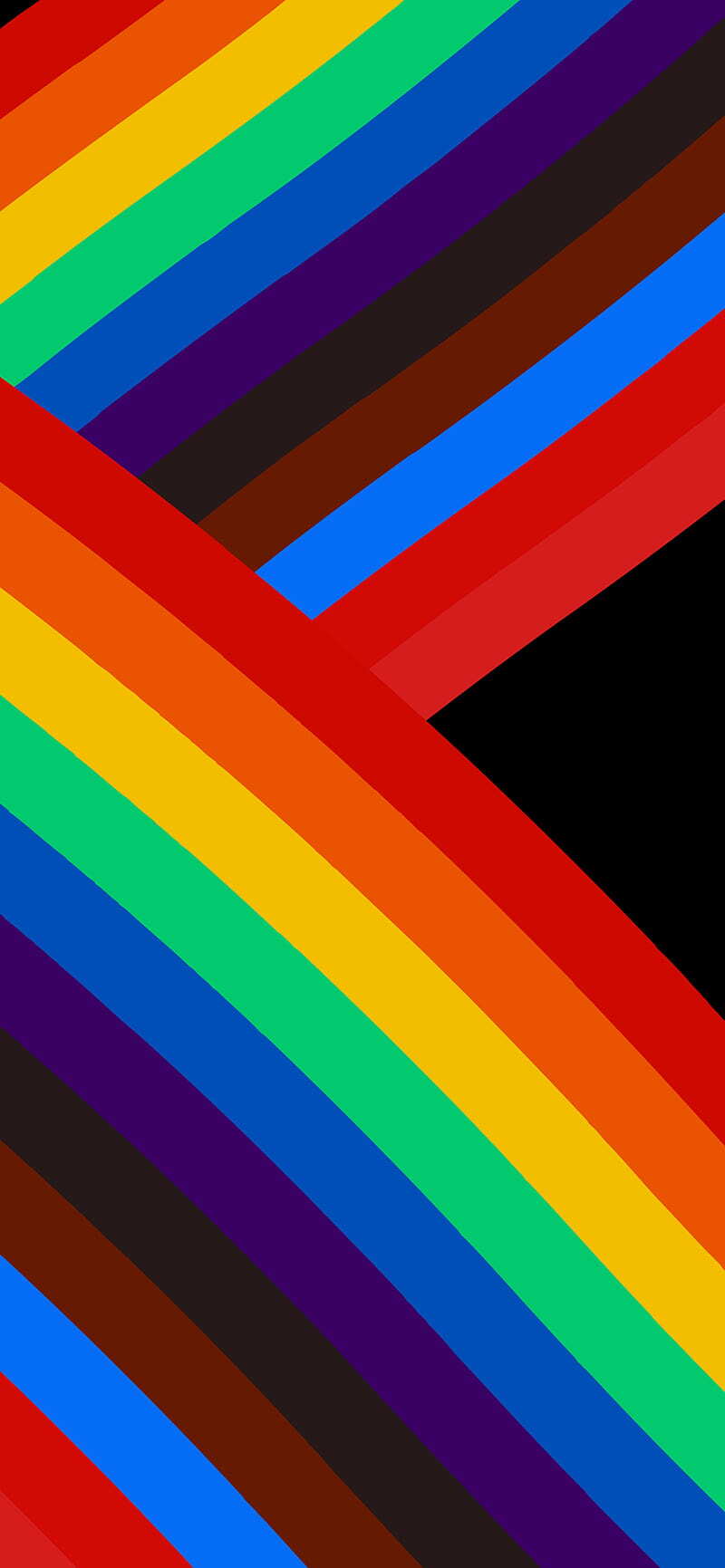 Apple iOS 17 Stock iPhone 15 15 Plus 15 Pro And 15 Pro Max Default Rainbow LGBTQIA Stripes wallpaper for Apple iPhone, Apple Watch, Mac, iPad and Apple Watch