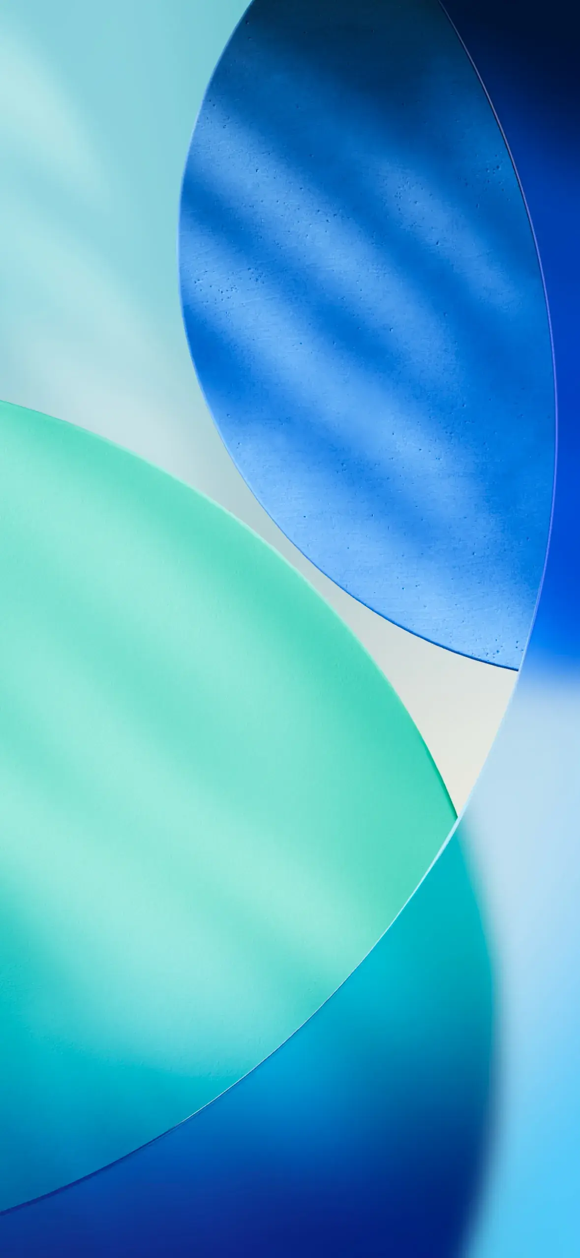 Apple iOS 26 Official Default Wallpaper Blue Circles Light Mode