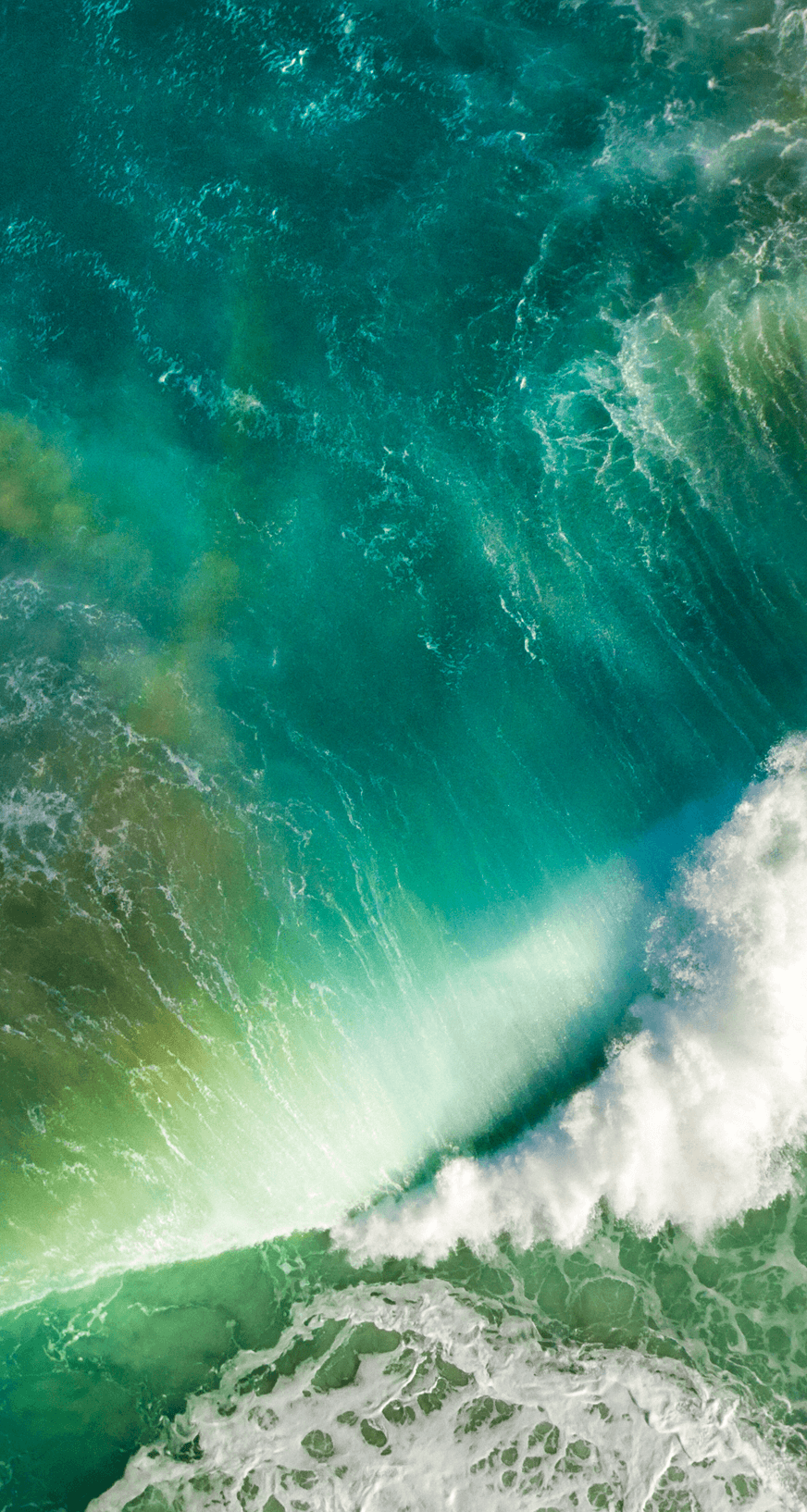 Apple iOS 6 Default Stock Crashing Wave Green wallpaper for Apple iPhone, Apple Watch, Mac, iPad and Apple Watch