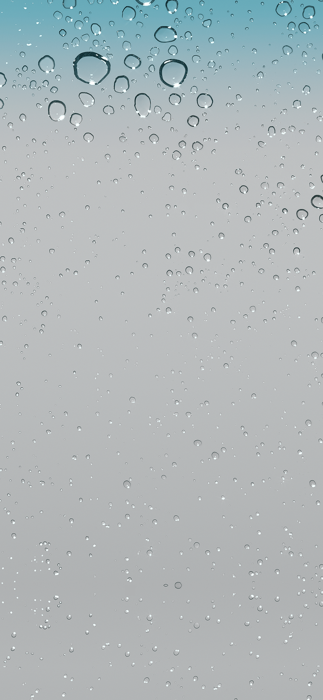 Apple iOS 6 Default Stock Water Droplets On Glass