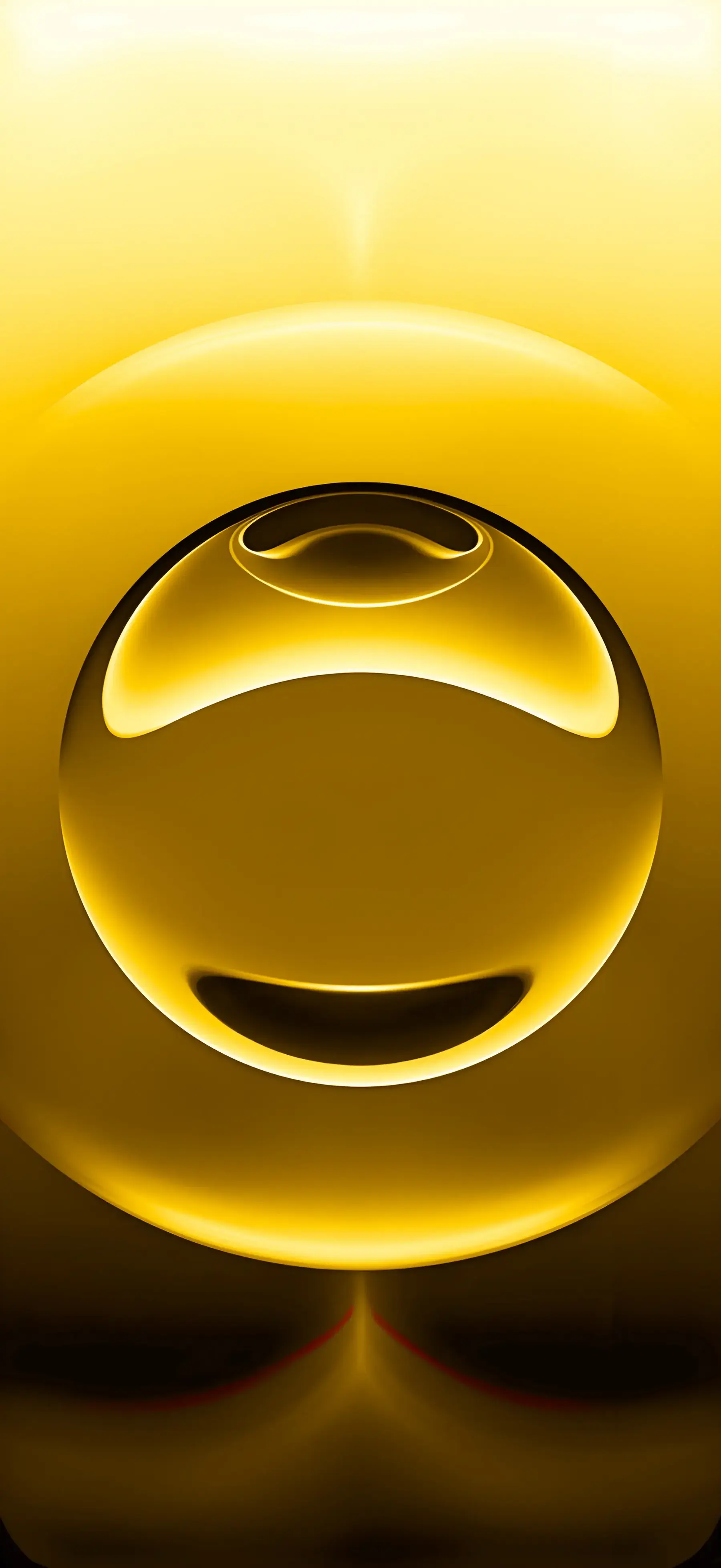 Apple iPhone 16E Default Stock Wallpaper Modified Gold Yellow Bubble wallpaper for Apple iPhone, Apple Watch, Mac, iPad and Apple Watch