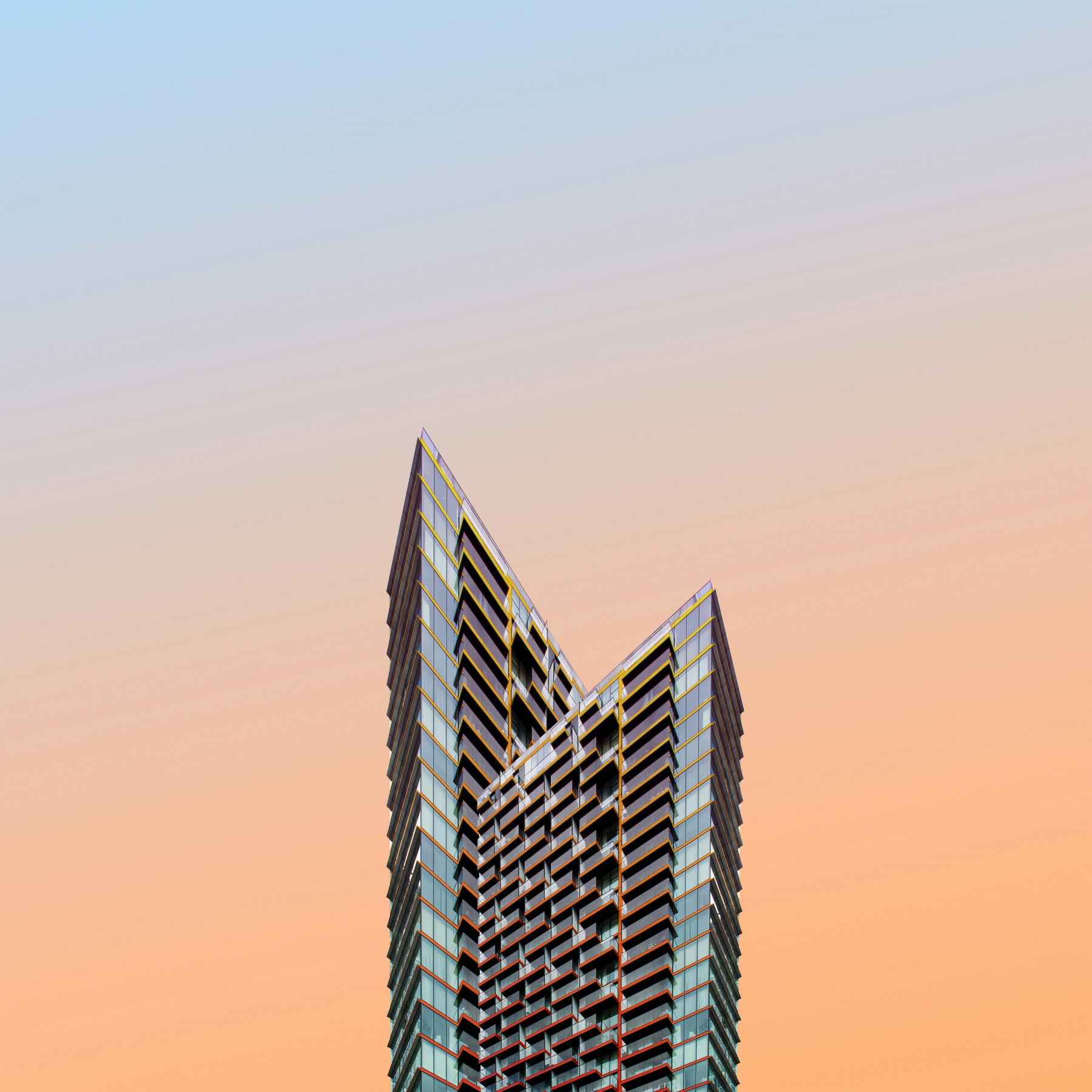 Architecture Minimalist Sunset wallpaper for Apple iPhone, Apple Watch, Mac, iPad and Apple Watch