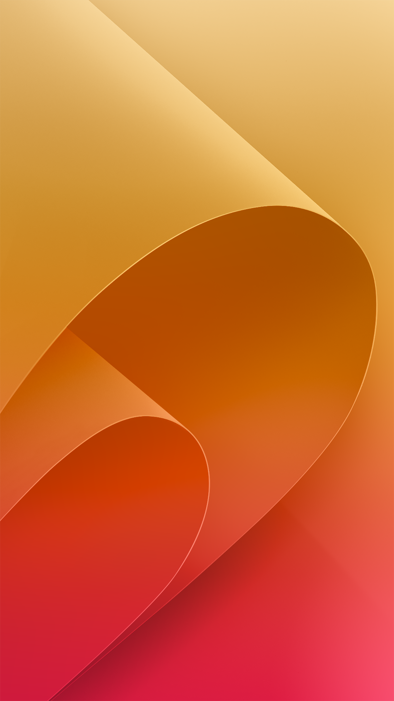 Asus Zenfone 4 Selfie Pro Orange Abstract Folded Paper