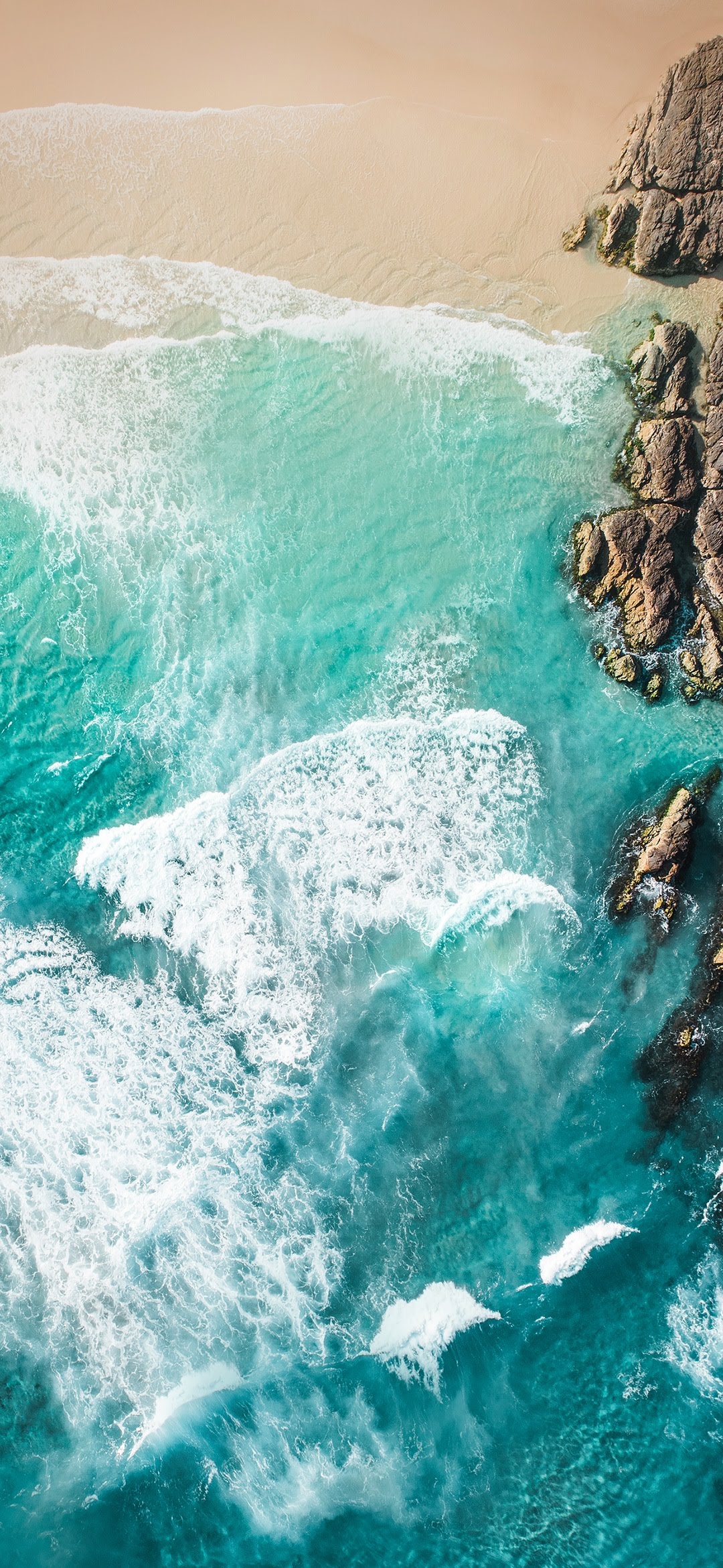 Asus Zenfone 6 2019 Stock Ocean From Above wallpaper for Apple iPhone, Apple Watch, Mac, iPad and Apple Watch