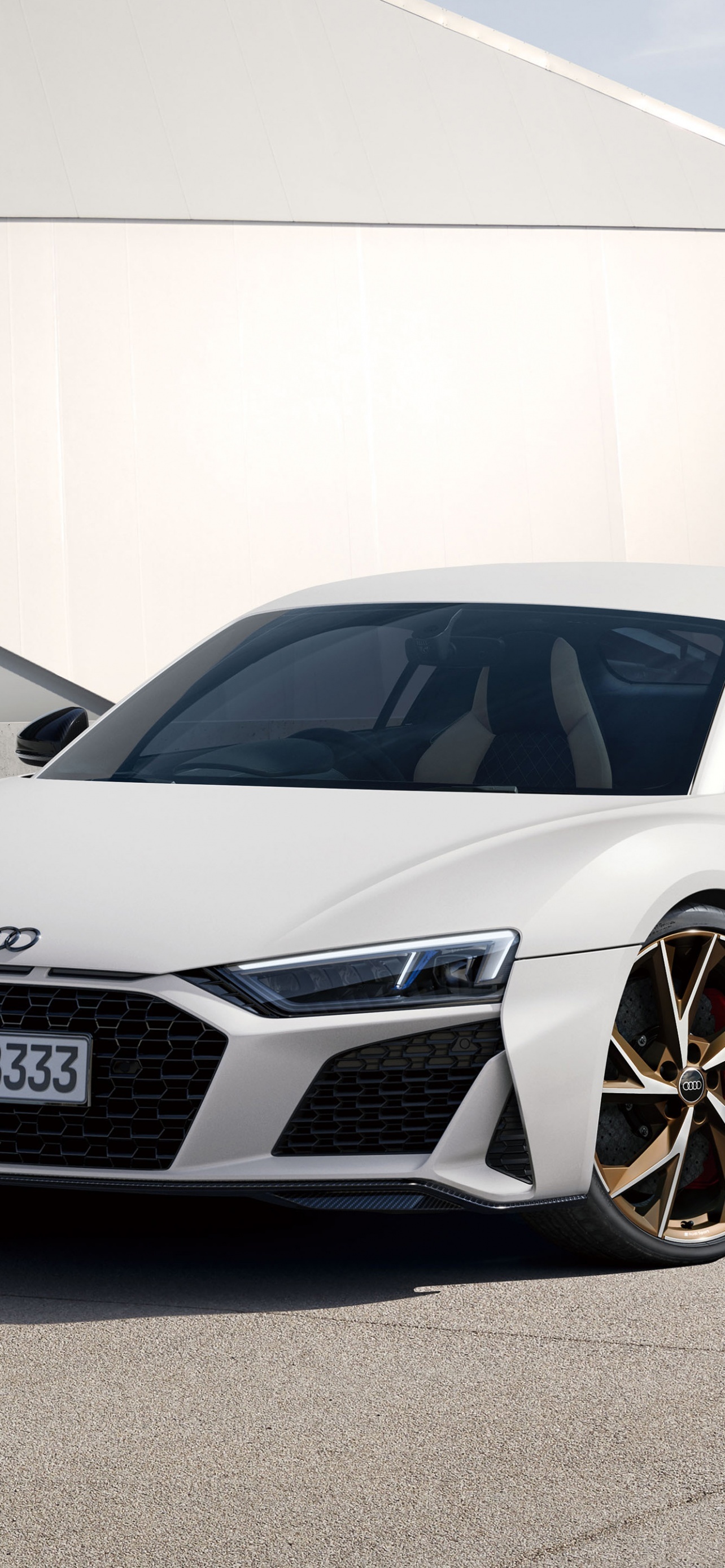 Audi R8 V10 Coupe White Best iPhone And Android Desktop Lock Screen Home Screen Wallpapers Backgrounds And Screensavers 2025 wallpaper for Apple iPhone, Apple Watch, Mac, iPad and Apple Watch