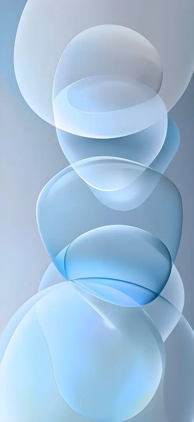 Baby Blue Circles Bubbles Abstract Best Wallpapers For Apple iPhone 16