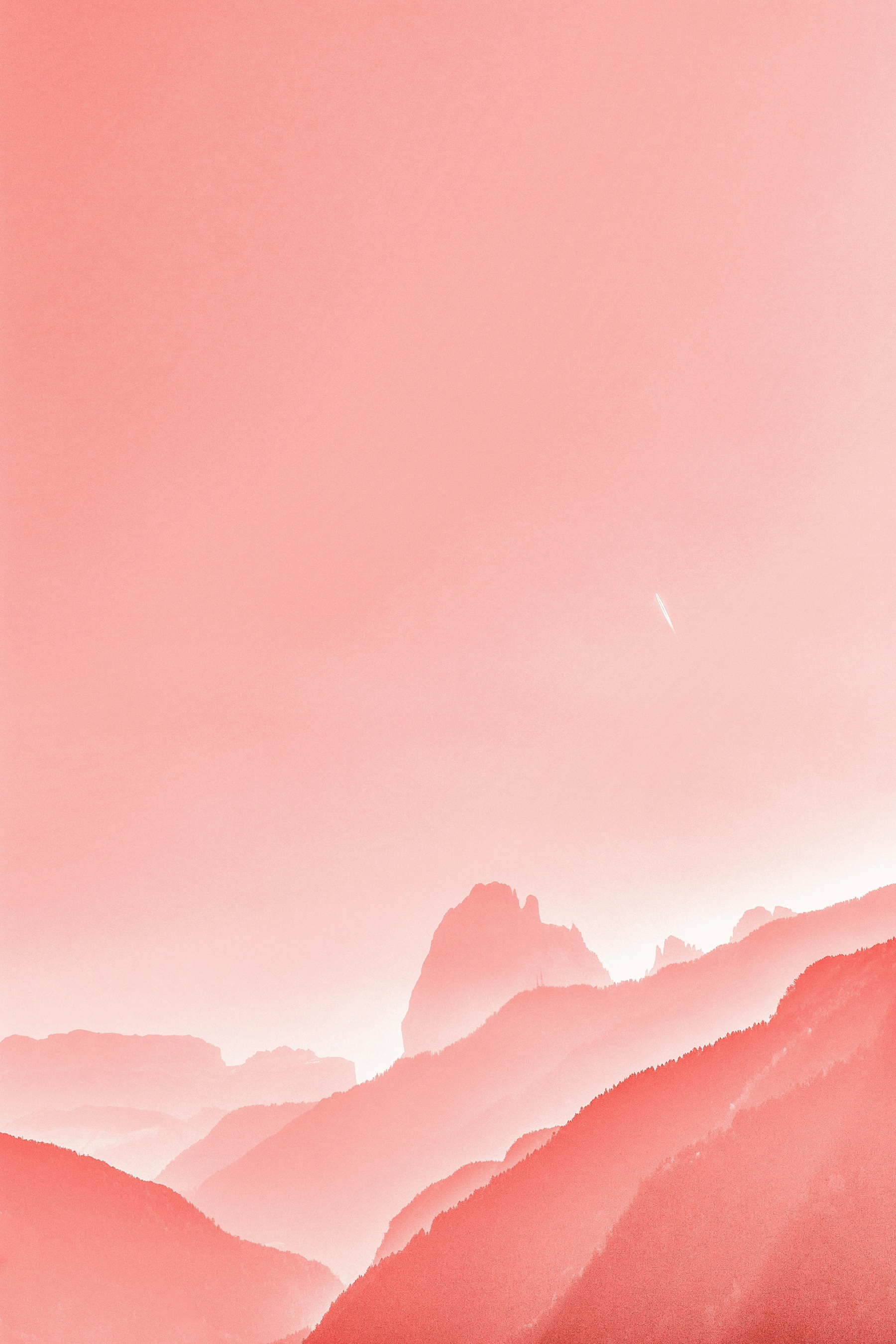 Baby Hues Pink Mountains Landscape Nature wallpaper for Apple iPhone, Apple Watch, Mac, iPad and Apple Watch